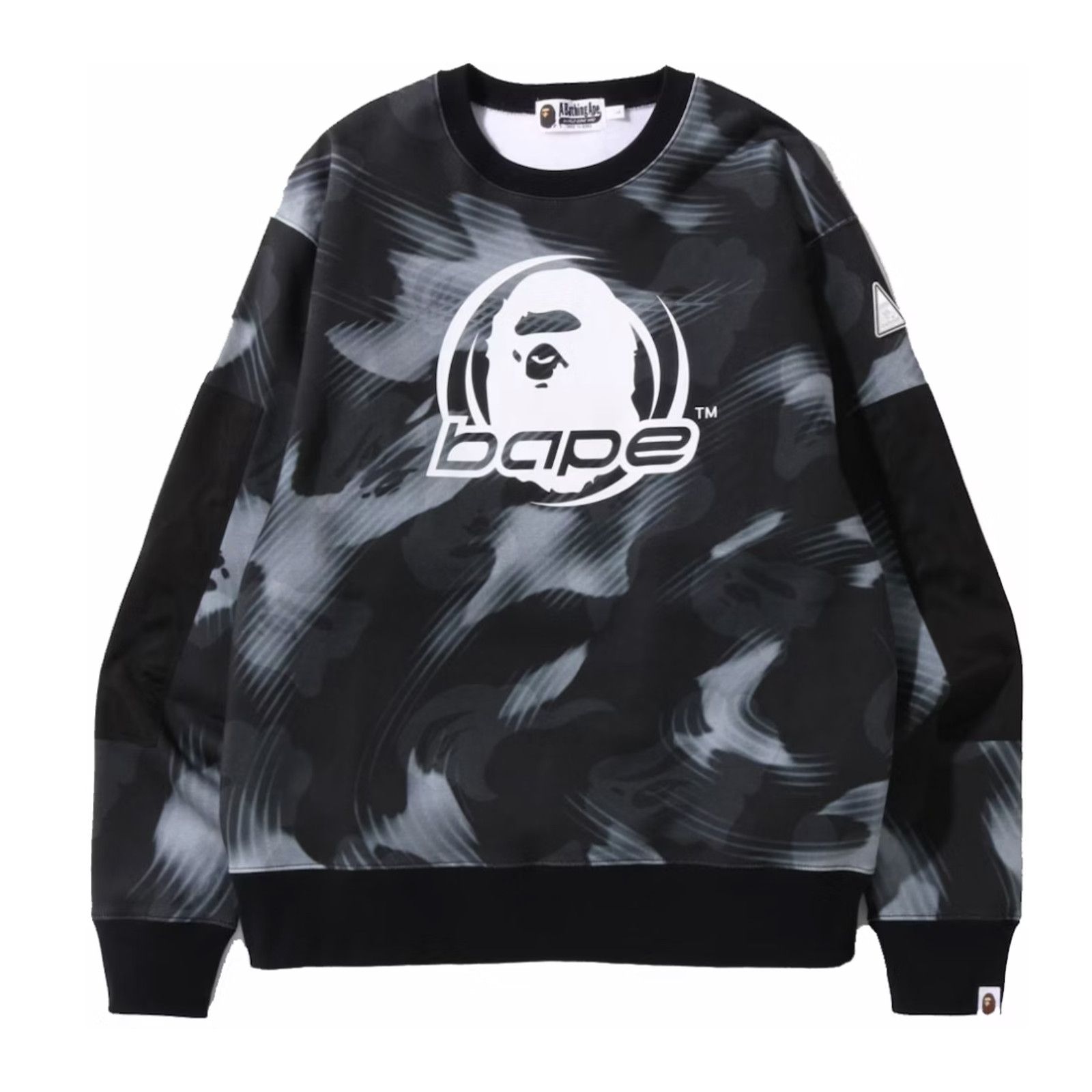Bape Bape Stroke Camo Black Relaxed Fit Crewneck Size Medium Size US M / EU 48-50 / 2 - 1 Preview