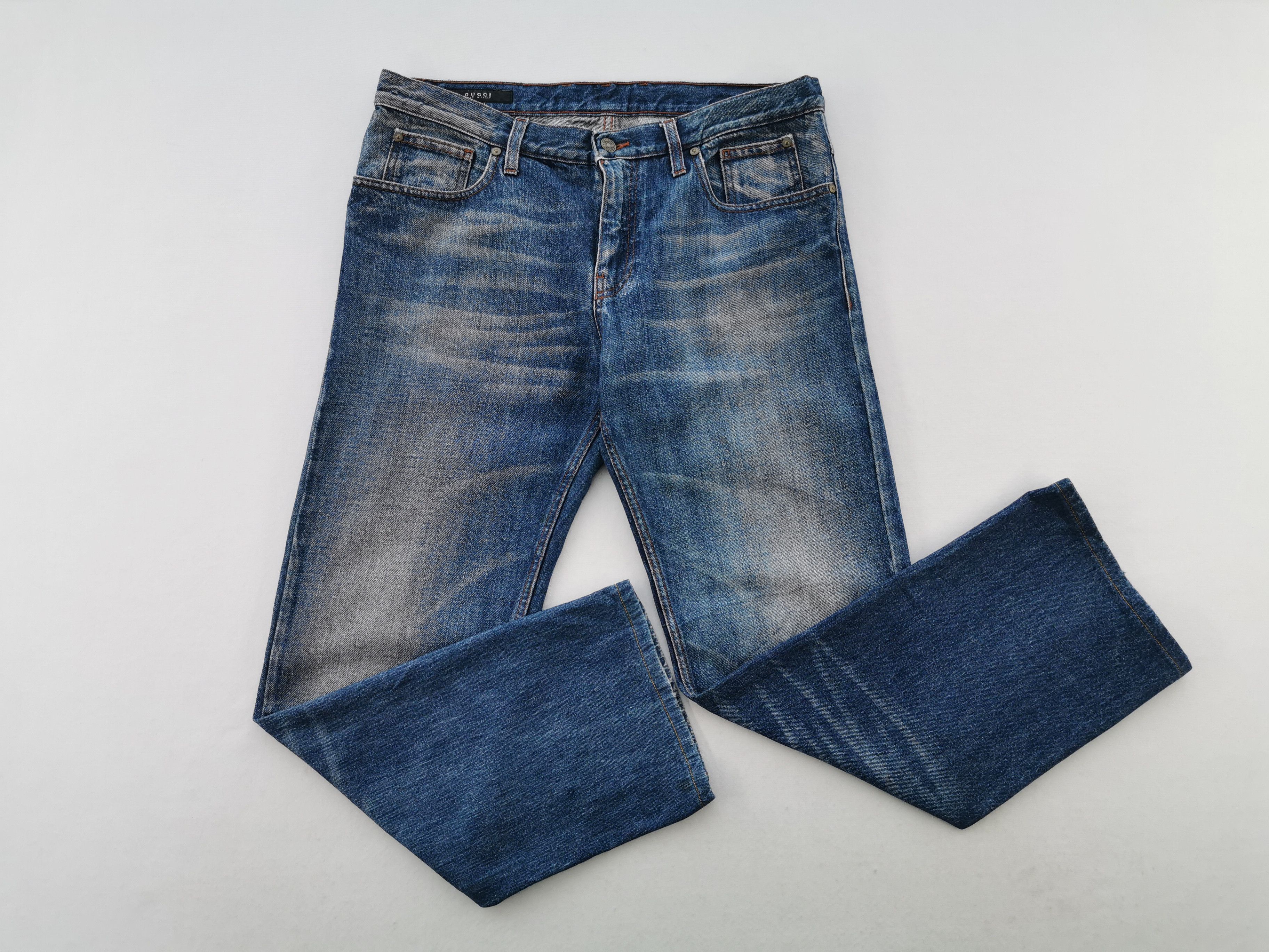 Gucci Gucci Embroidery Denim Jeans Size US 35 - 4 Thumbnail