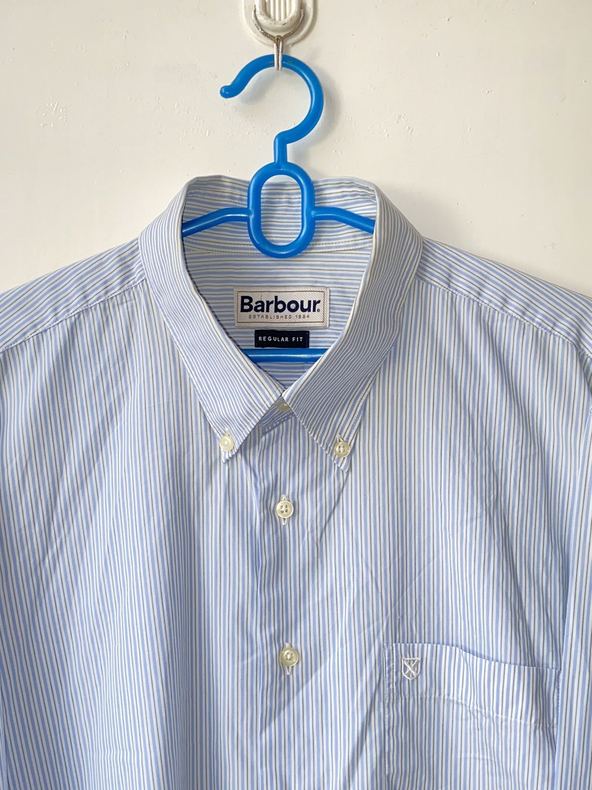Barbour BARBOUR Blue Striped Shirt Size US XL / EU 56 / 4 - 4 Thumbnail