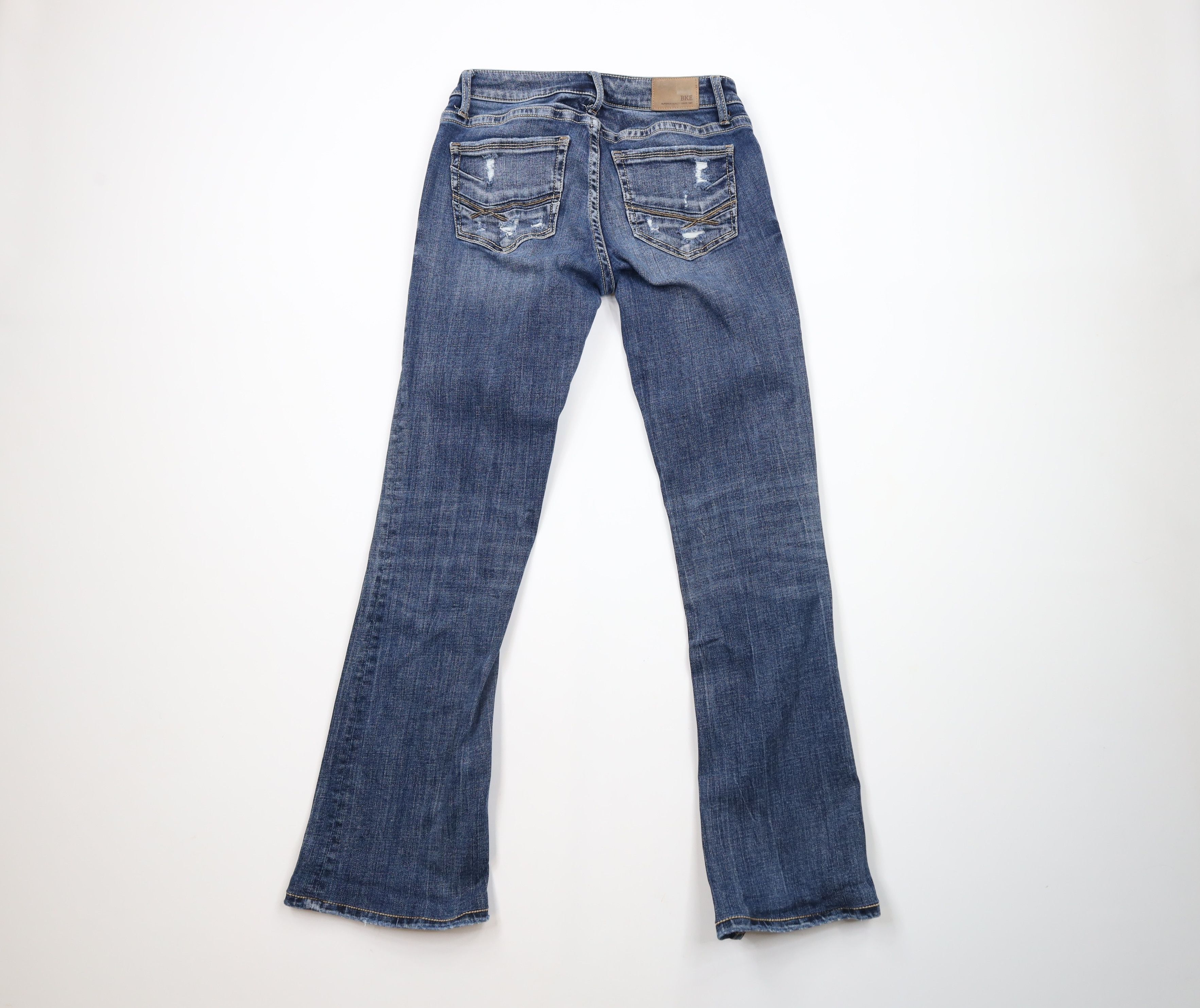 Vintage Buckle BKE Stella Slim Fit Low Rise Bootcut Denim Jeans Size 27" / US 4 / IT 40 - 8 Thumbnail