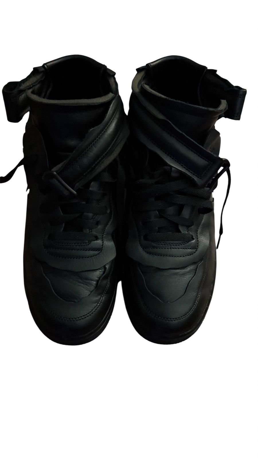 Comme des Garcons × Nike Comme Des Garçons Air Force One 1 Mid Black Size 10 Size US 10 / EU 43 - 4 Thumbnail