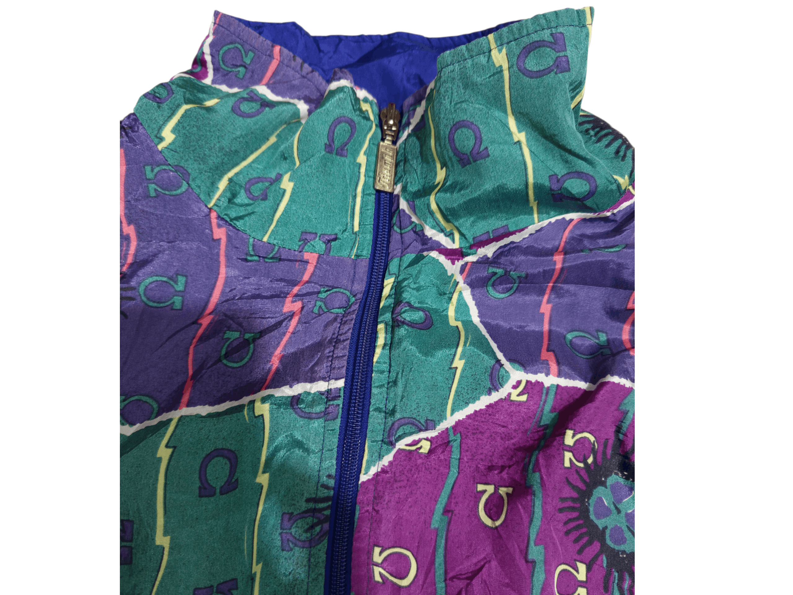 Vintage 1990s Triumph International Geometric Windbreaker Jacket Size US L / EU 52-54 / 3 - 8 Thumbnail