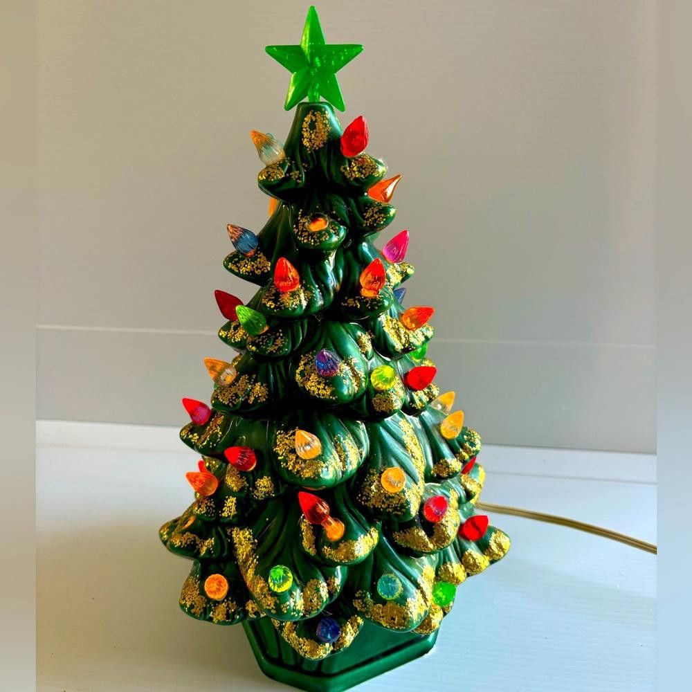 Designer Vintage Ceramic Christmas Tree Size ONE SIZE - 1 Thumbnail