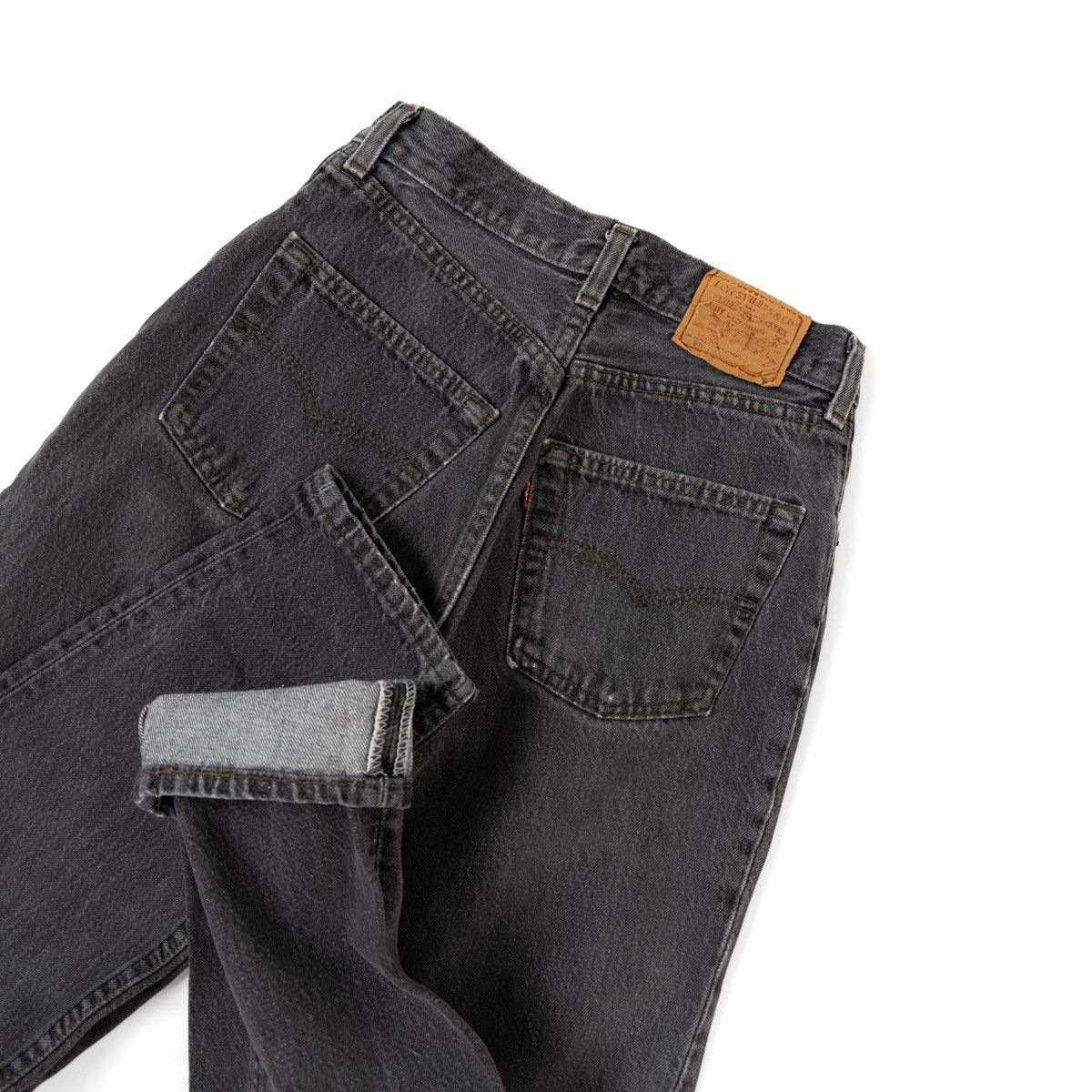 Levi's Vintage Clothing Levis 524 Gray Jeans Vintage Rare High Waist Made in USA Size 27" / US 4 / IT 40 - 4 Thumbnail