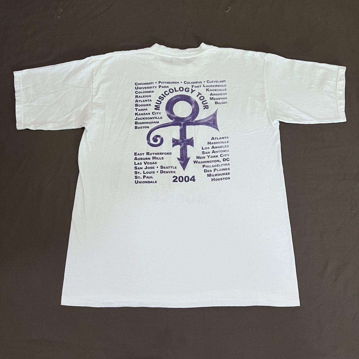 Rap Tees Vintage 2004 Prince MUSICOLOGY TOUR Tee R&B Funk Psychedelic Size US L / EU 52-54 / 3 - 4 Thumbnail
