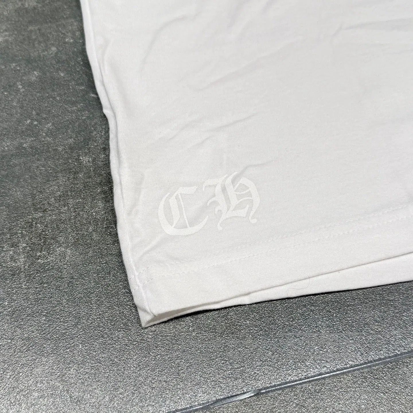 Chrome Hearts Chrome Hearts White Blue Collar Short Sleeve Tee. Size US L / EU 52-54 / 3 - 2 Thumbnail