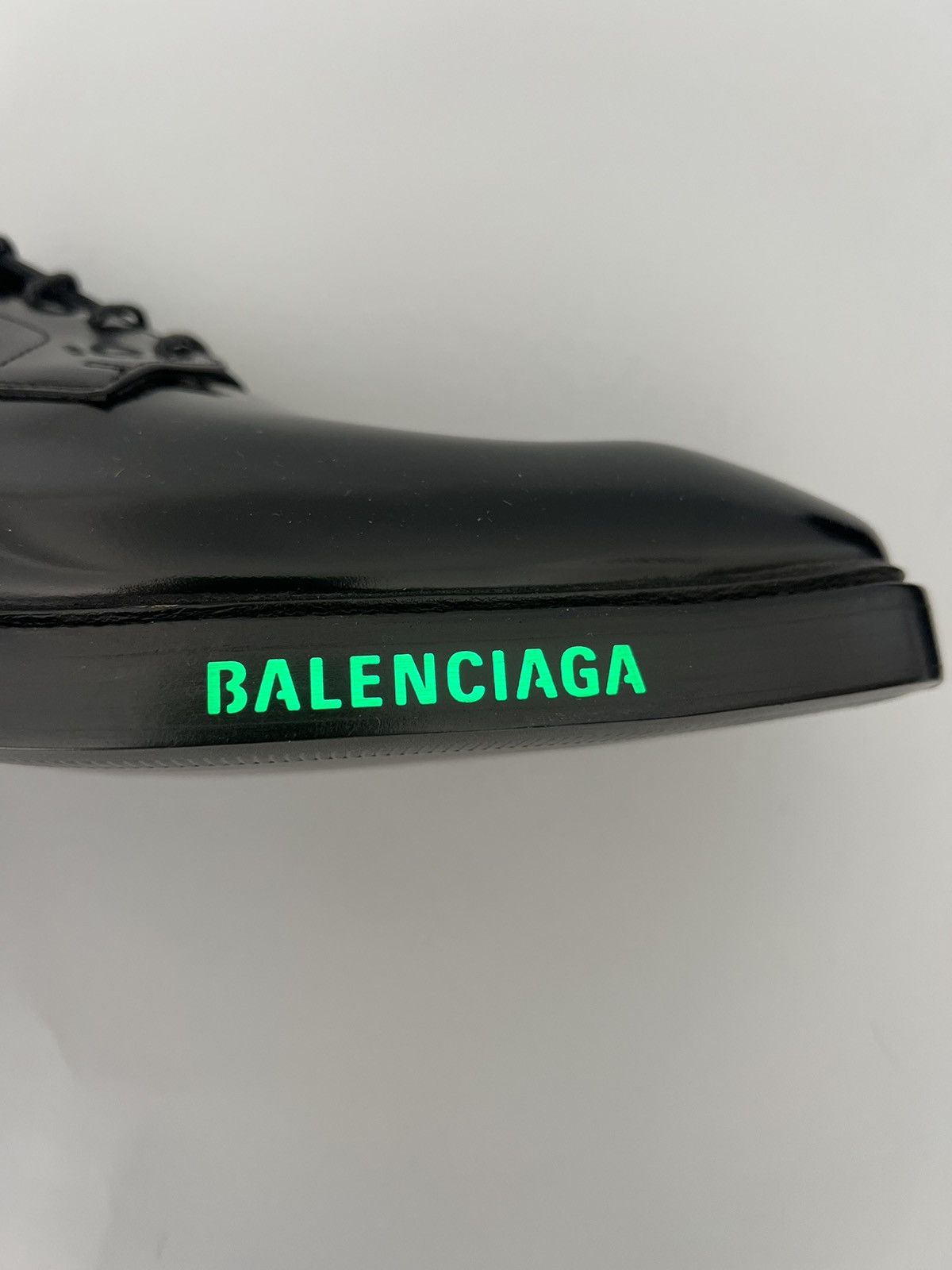 Balenciaga LED Light-Up Leather Derby Shoes