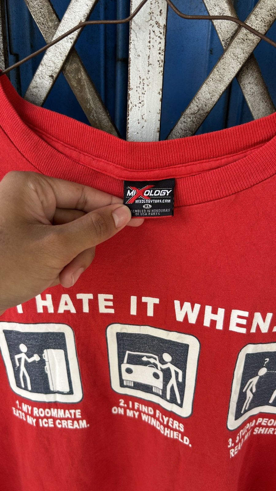 Vintage 1990s I Hate It When People Read My T-Shirt Size US XL / EU 56 / 4 - 11 Thumbnail