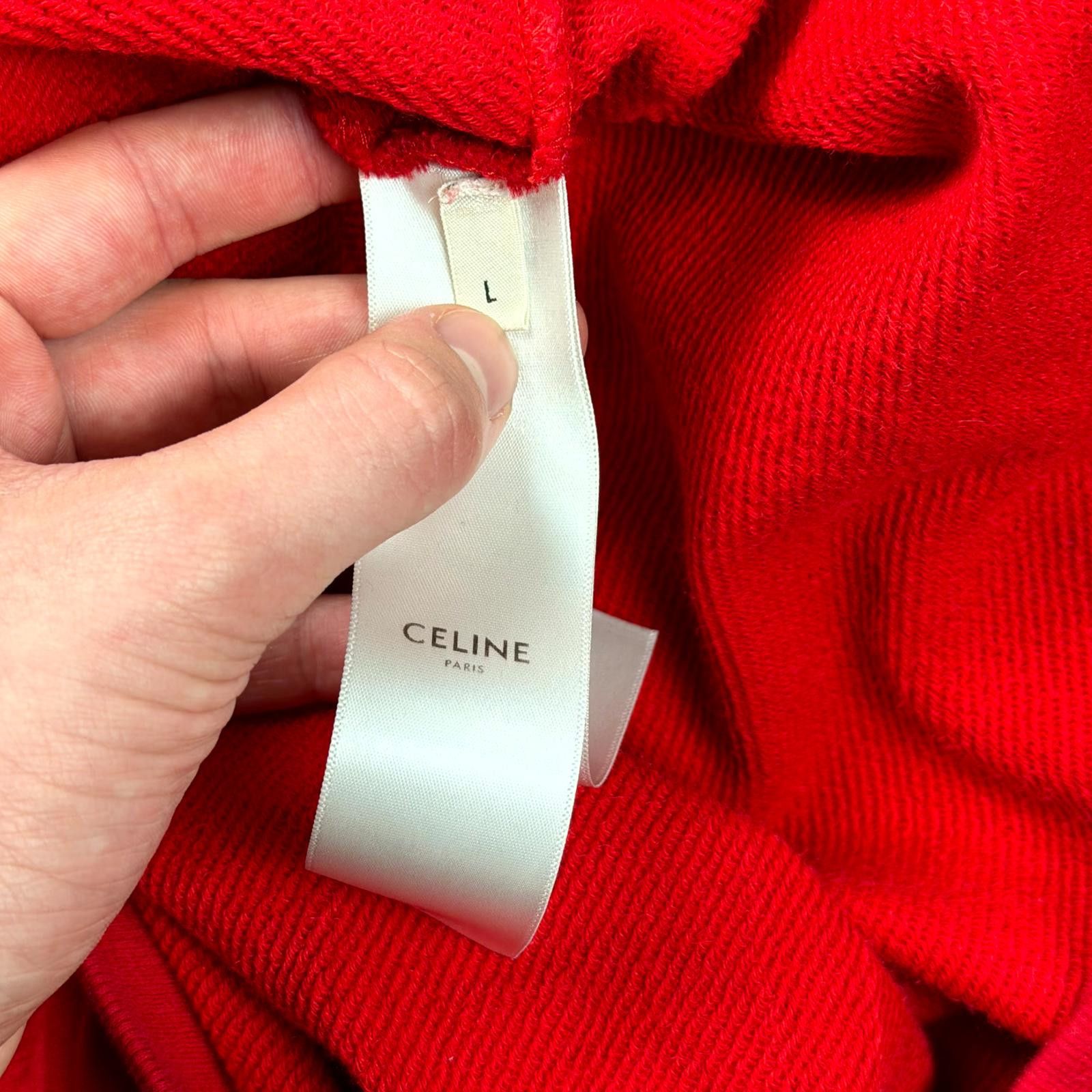 Celine SS20 Celine Red My Own Worst Enemy Crewneck Size US L / EU 52-54 / 3 - 7 Thumbnail