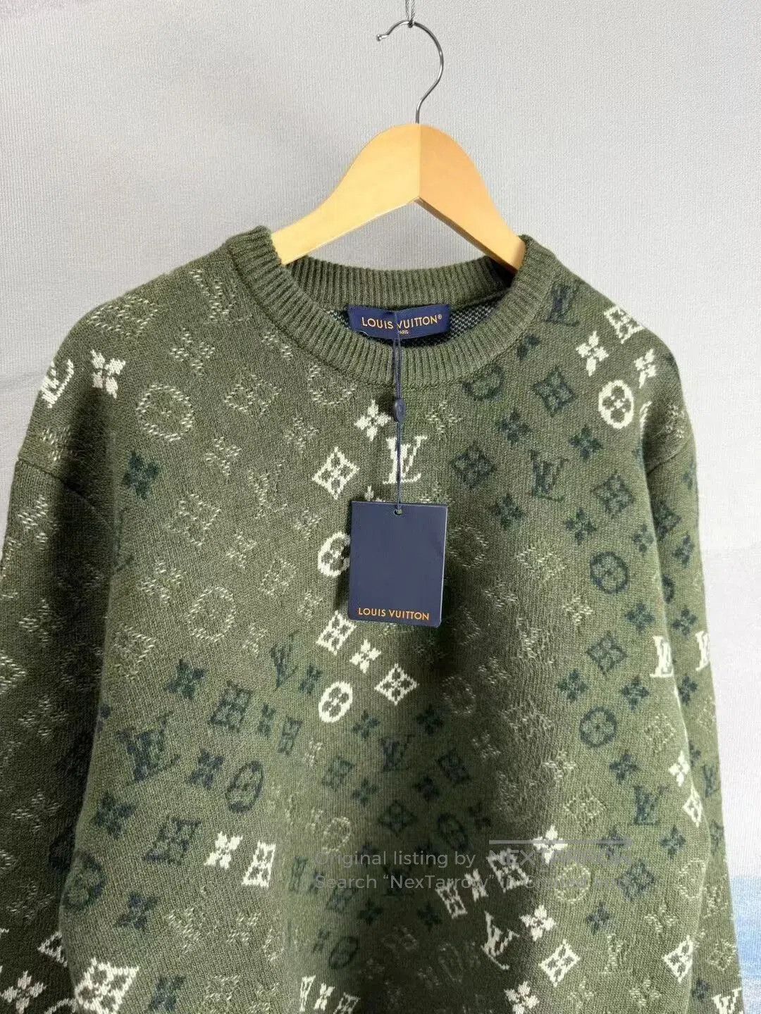 Louis Vuitton louis vuitton green gradient wool sweater. Size US XXL / EU 58 / 5 - 3 Thumbnail