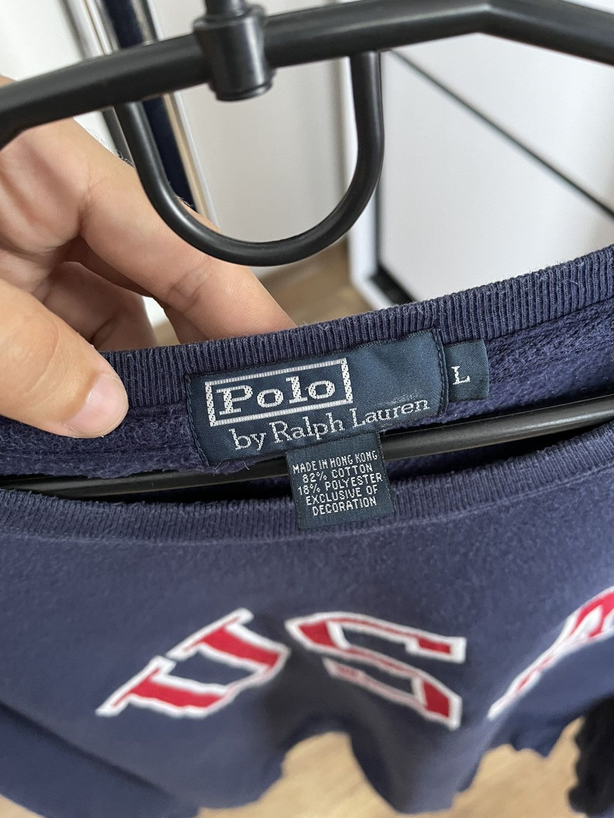 Polo Ralph Lauren Polo Ralph Lauren RL USA Vintage Sweatshirt Crewneck 90s Size US L / EU 52-54 / 3 - 8 Thumbnail