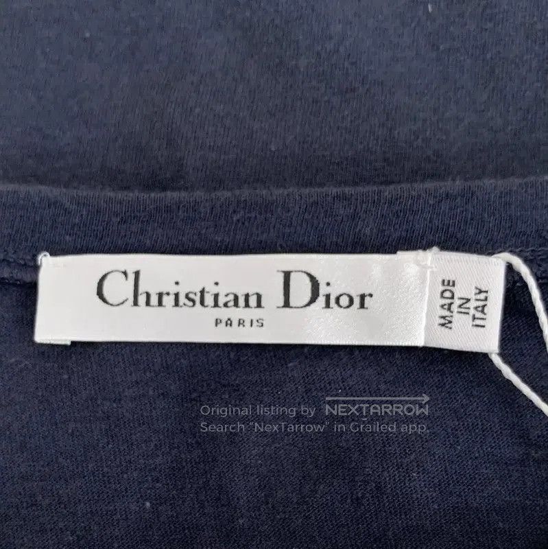 Dior Dior Dark Blue Cotton T. Size L / US 10 / IT 46 - 5 Thumbnail