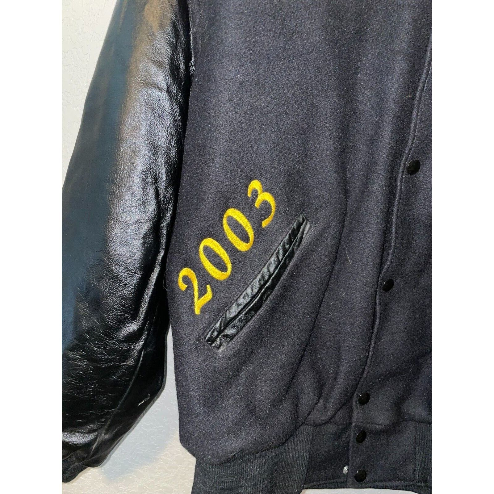 Vintage Virginia Tech Letterman Jacket Varsity Bomber 2003