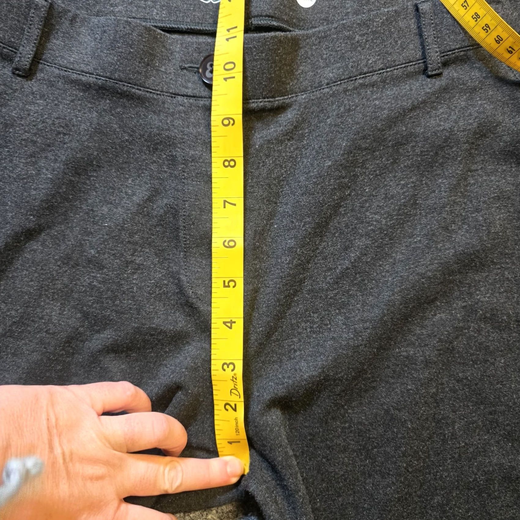 Vintage Betabrand Pants Womens 2XL Petite Gray Stretch Straight Mid Rise Casual Capsule Pants Size 25" / US 0 / IT 36 - 5 Thumbnail