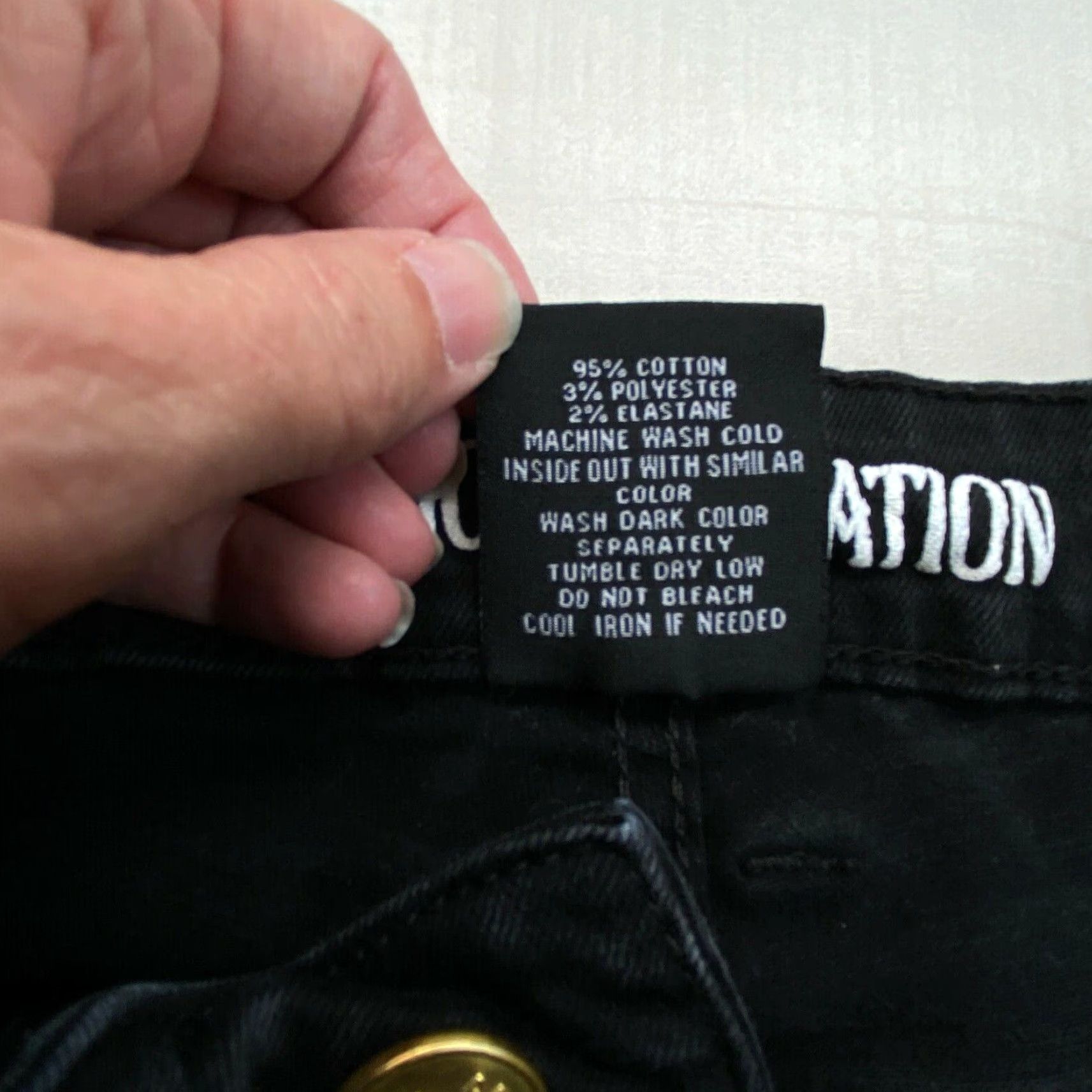 Denime Argonaut Nation Mens Skinny Jeans 32x32 (30x29 Actual) Black Denim Ultra Slim Size US 32 / EU 48 - 6 Thumbnail