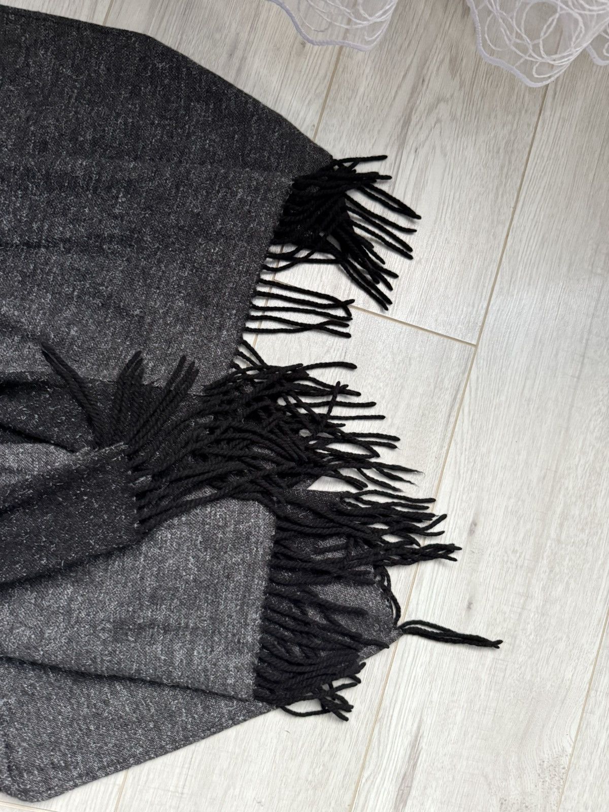Designer × YMC You Must Create YMC Randy Poncho Charcoal Wool Blend Size US M / EU 48-50 / 2 - 7 Thumbnail