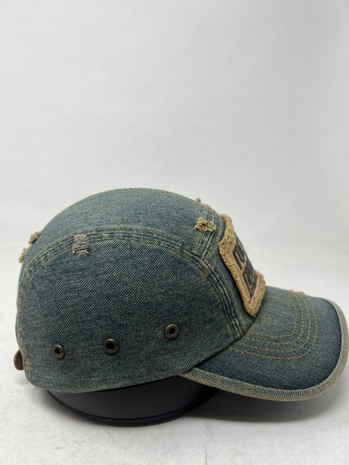 If Six Was Nine Distressed Rocky Rentals Denim Hat Cap Size 26 - 4 Thumbnail