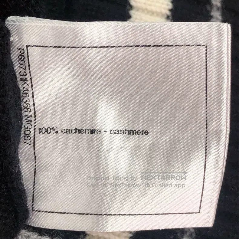 Chanel Chanel 19P black and white letter cashmere knitted cardiga Size S / US 4 / IT 40 - 7 Thumbnail