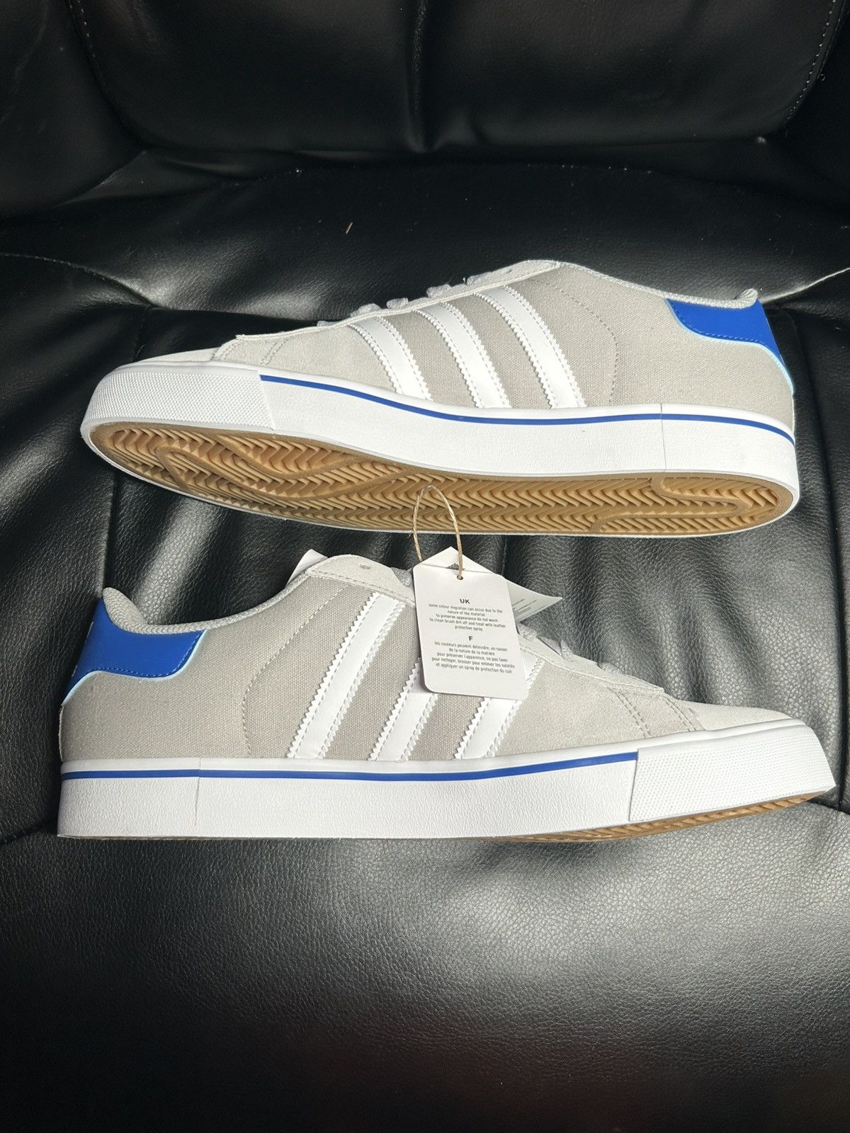 Adidas NIB NEW Adidas Originals Campus Vulc Grey Bluebird 12M Size US 12 / EU 45 - 2 Thumbnail