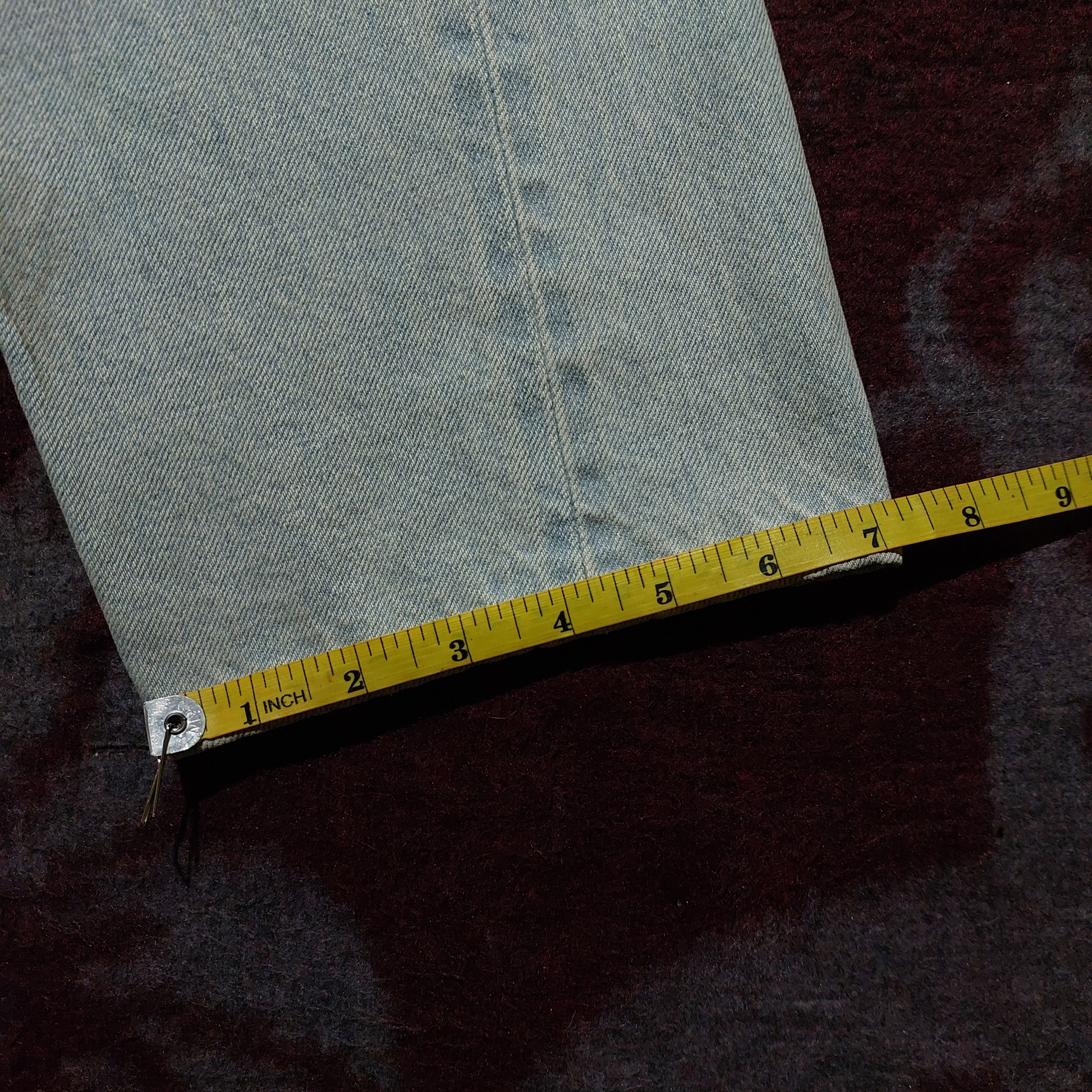 Tete Homme 20AW Kiminori morishita and yellow chain blue denim Size US 30 / EU 46 - 17 Thumbnail
