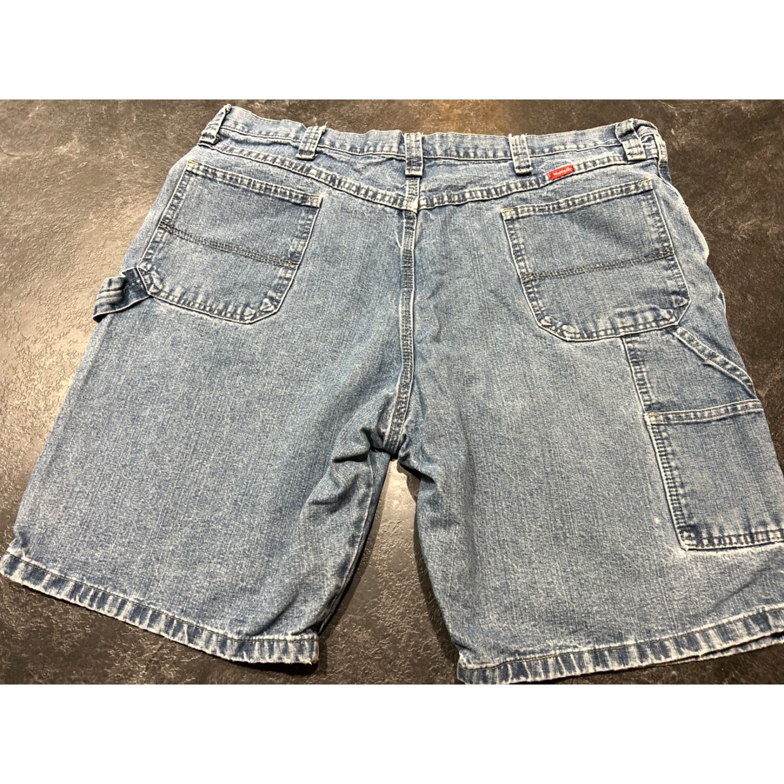 Wrangler Wrangler Shorts Mens 40 Blue Denim Carpenter Cotton Workwear Regular Fit Size US 40 / EU 56 - 2 Thumbnail