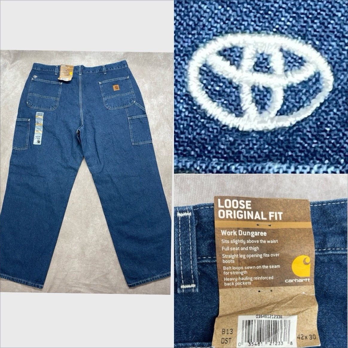 Carhartt Carhartt B13 DST Work Dungaree Toyota Staff NWT 42x30 Loose Size US 40 / EU 56 - 1 Thumbnail