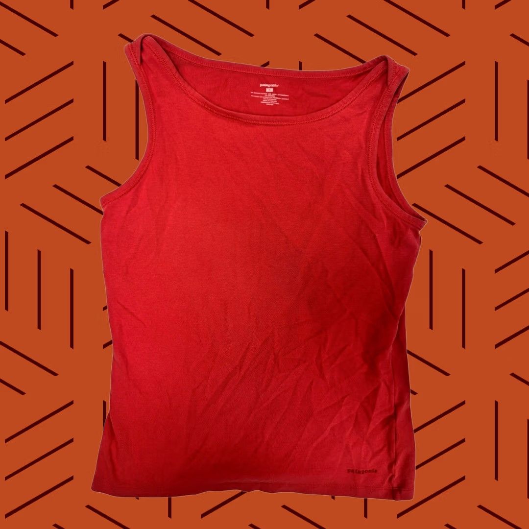 Patagonia Patagonia Womens Red Scoop Neck Tank Top S Size S / US 4 / IT 40 - 1 Thumbnail