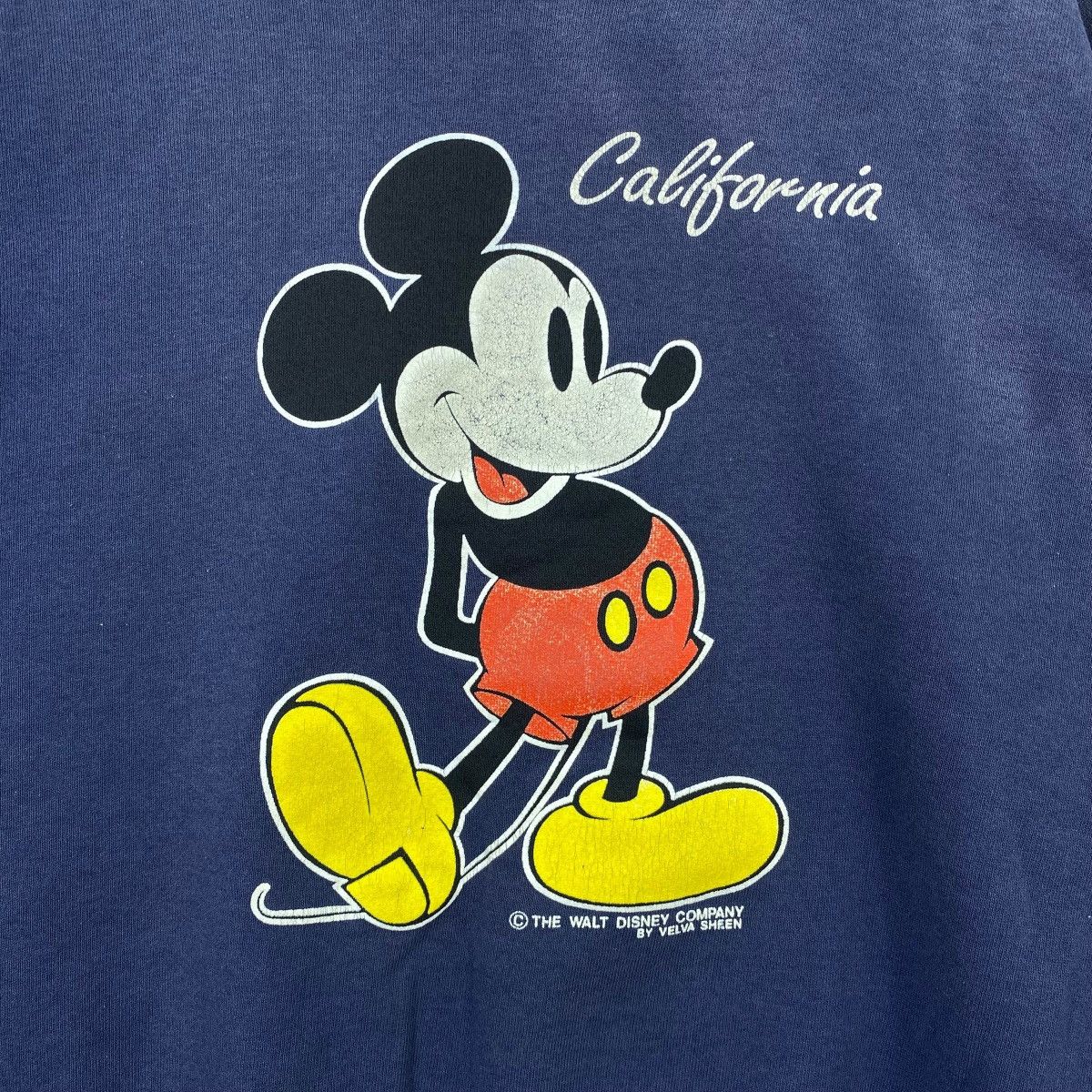 Mickey Mouse × Velva Sheen × Vintage Vintage 90's MICKEY MOUSE CALIFORNIA Faded Crewneck Size US XL / EU 56 / 4 - 3 Thumbnail