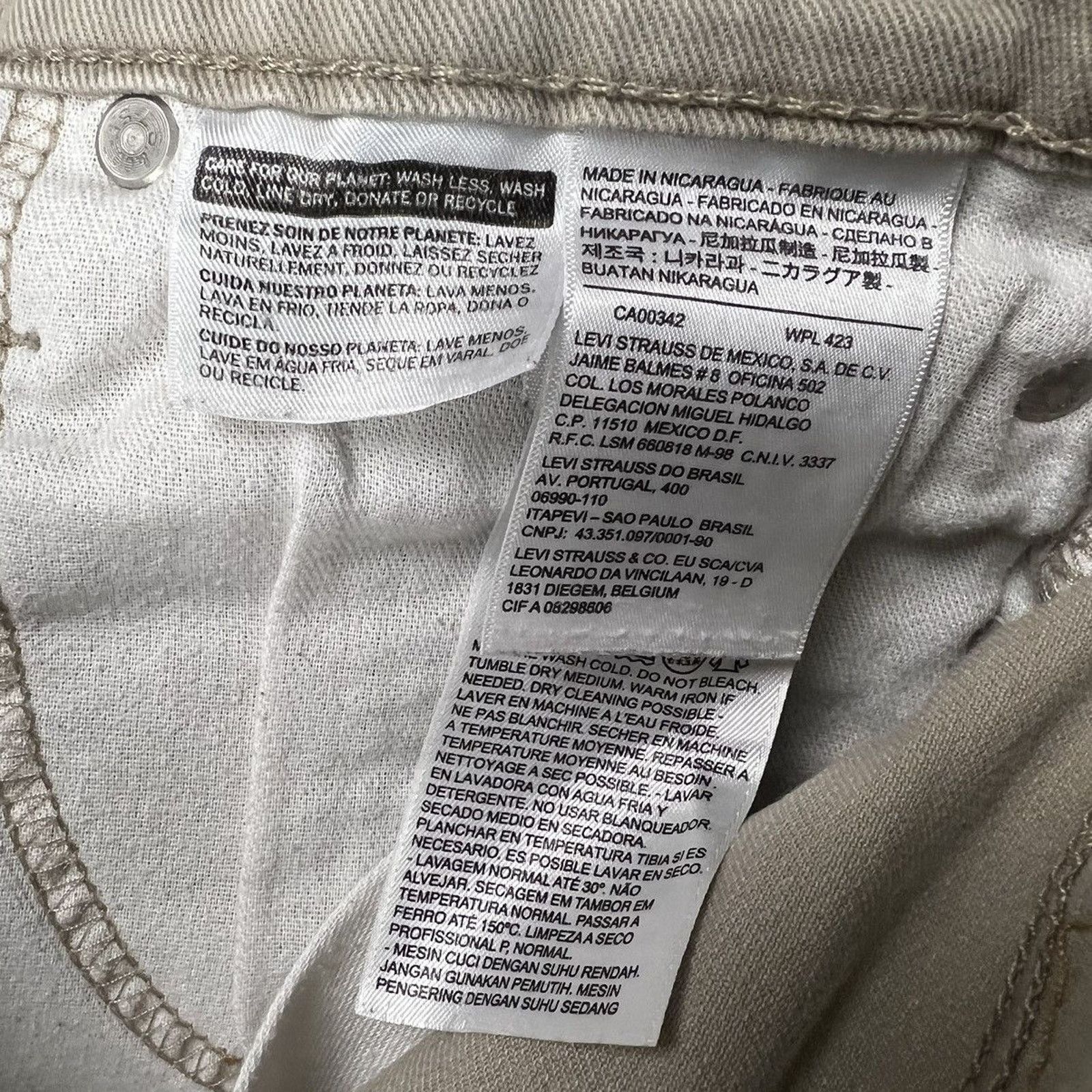 Levi's × Vintage Levi's 511 Jeans 32x30 Beige Slim Fit American Denim Pants Size US 32 / EU 48 - 7 Thumbnail