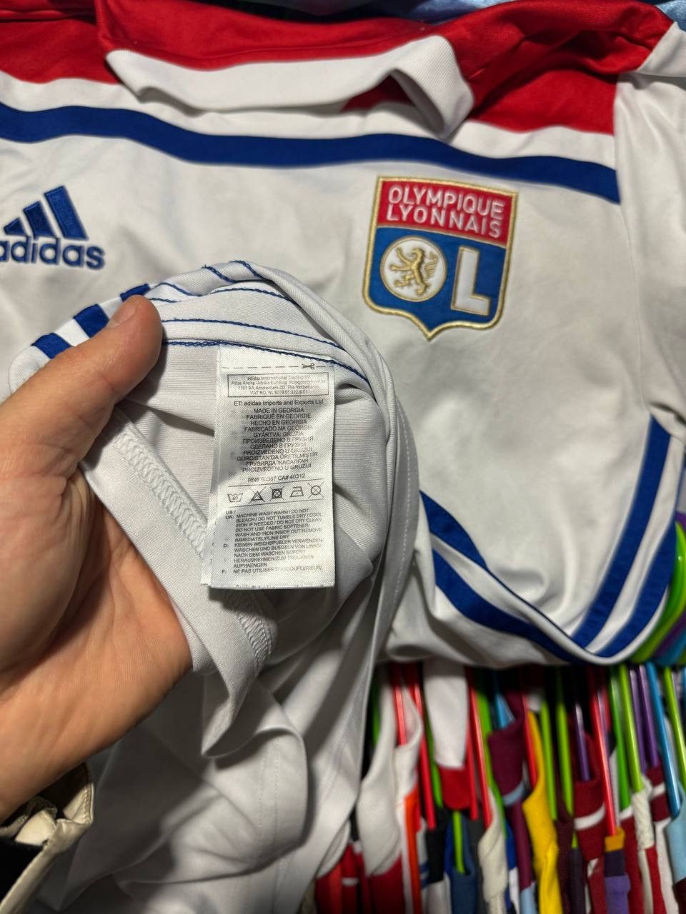 Adidas × Vintage Vintage Olympique Lyonnais 2018/19 Adidas Soccer Jersey Size US S / EU 44-46 / 1 - 17 Thumbnail
