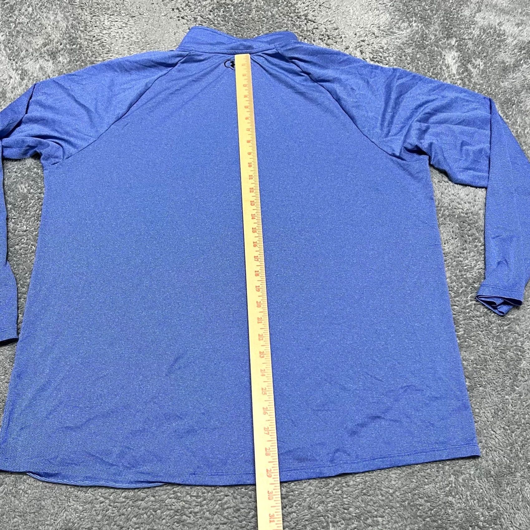 Under Armour Under Armour UA Shirt Mens XXL Tech Quarter Zip Pullover Golf Heatgear Blue 2XL Regular Mens Size US XXL / EU 58 / 5 - 6 Thumbnail