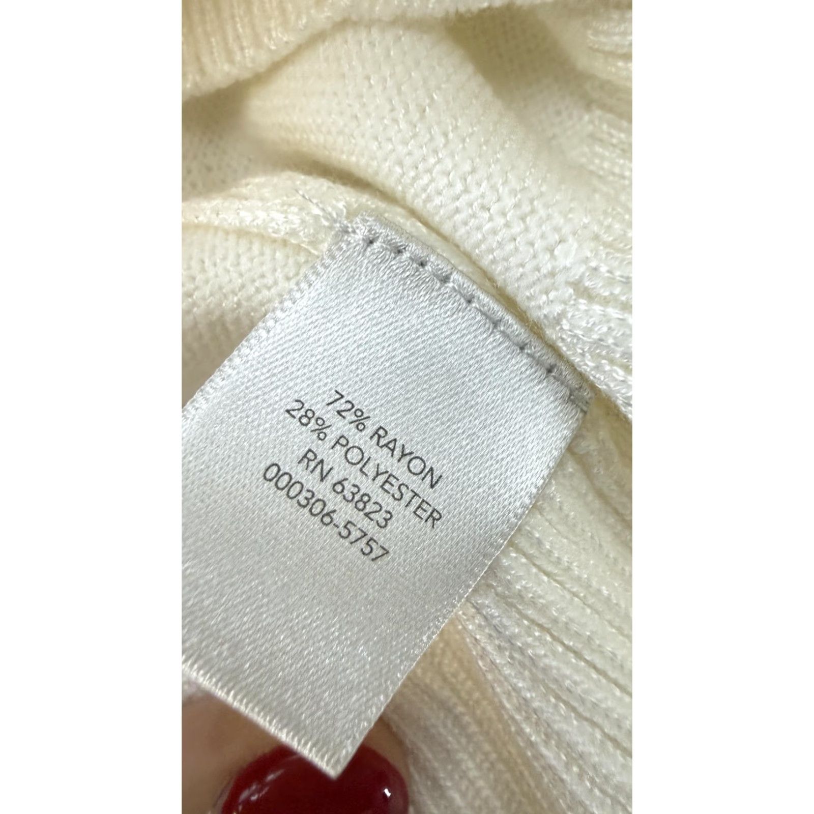 Vintage Christopher & Banks Sweater Womens S White Turtleneck Pullover Button Cuff Size S / US 4 / IT 40 - 7 Thumbnail