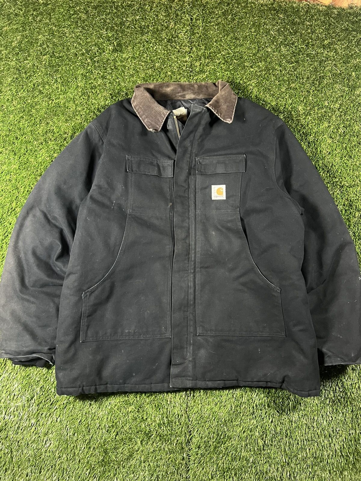Carhartt Vintage 90s Faded Carhartt Boxy Workwear Fall Detroit Jacket Size US XXL / EU 58 / 5 - 1 Thumbnail