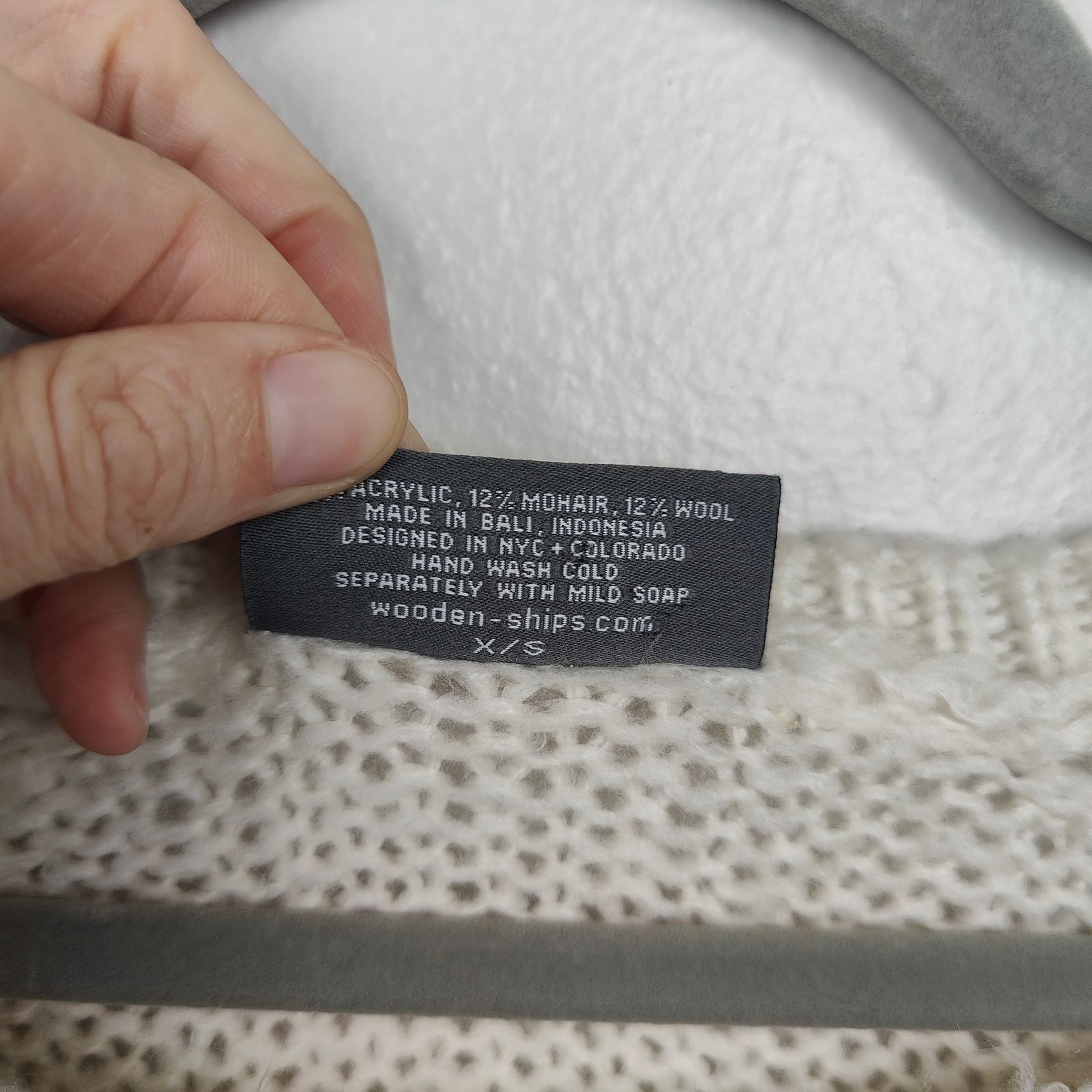 Other Wooden Ships Ski Bum Sweater Womens XS S Off-White Knit Size US S / EU 44-46 / 1 - 4 Thumbnail