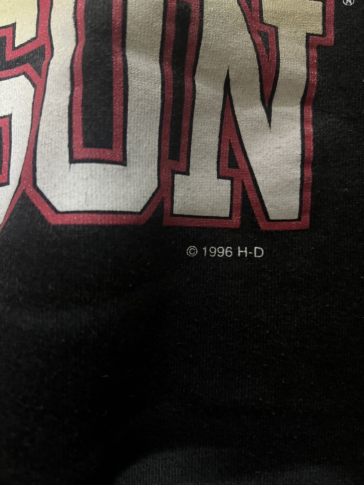 Harley Davidson HARLEY DAVIDSON Black Crewneck Grunge Sweatshirt Big Logo Size US L / EU 52-54 / 3 - 3 Thumbnail