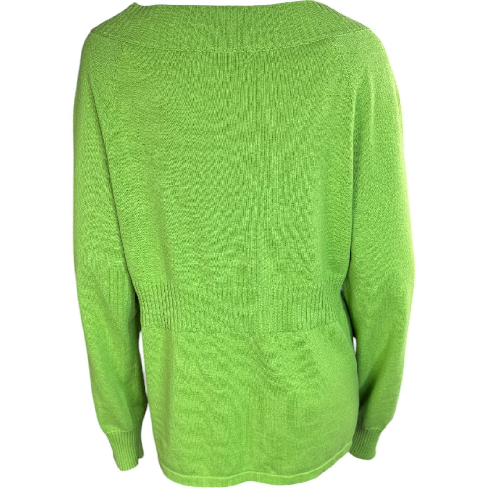 Jones New York Jones New York Sport Green Henley Sweater Green XL NWT Size XL / US 12-14 / IT 48-50 - 3 Thumbnail