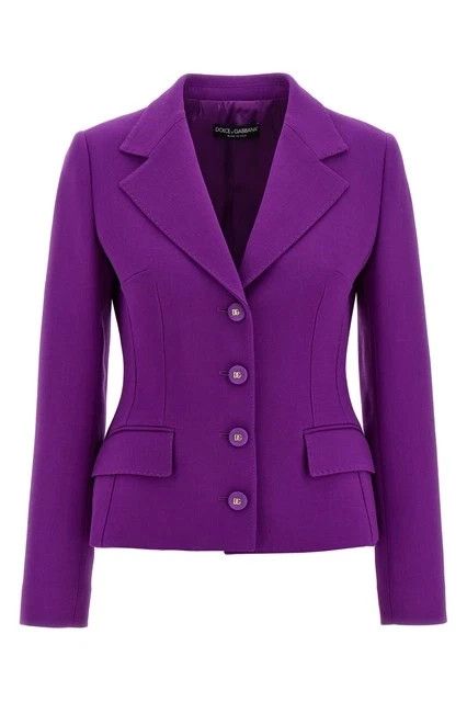 Dolce & Gabbana DOLCE&GABBANA Purple Wool Blazer Jacket New & Authentic Size XL / US 12-14 / IT 48-50 - 1 Thumbnail