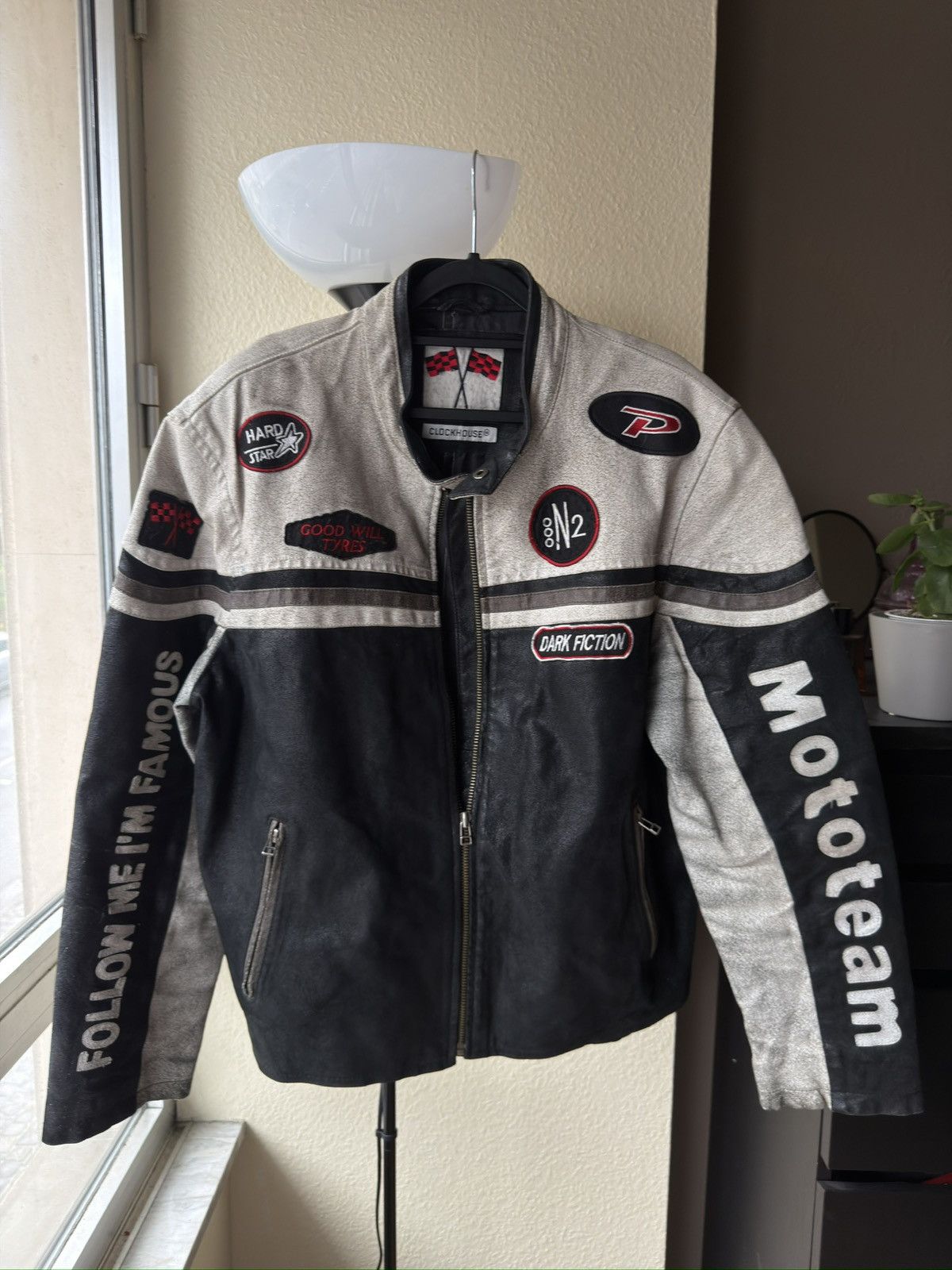 Vintage Racing vintage leather jacket Size US L / EU 52-54 / 3 - 1 Thumbnail