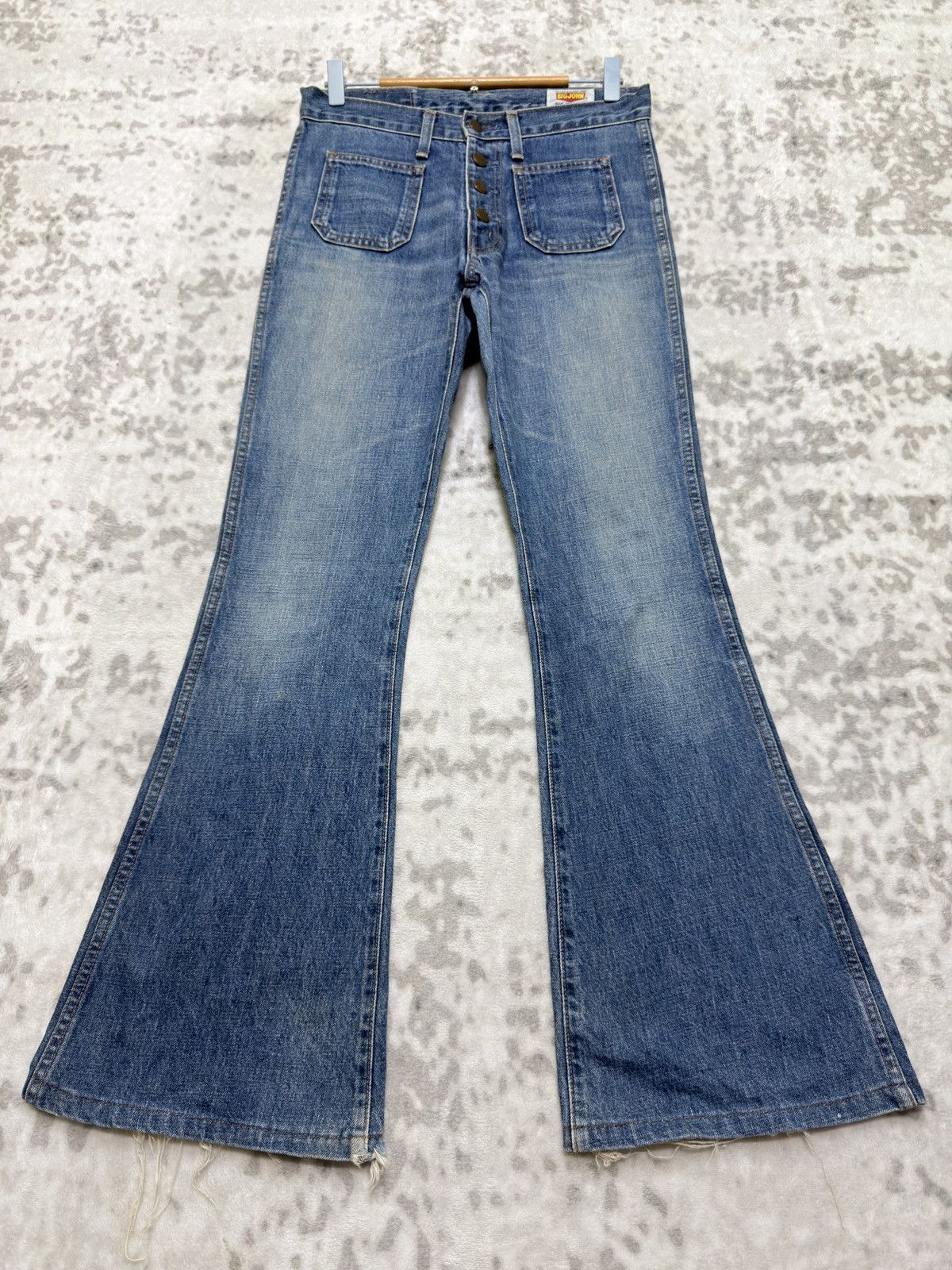 Big John Vintage Big John Bush Pant Flare Jeans Japan Bell Bottom Size US 29 - 1 Thumbnail