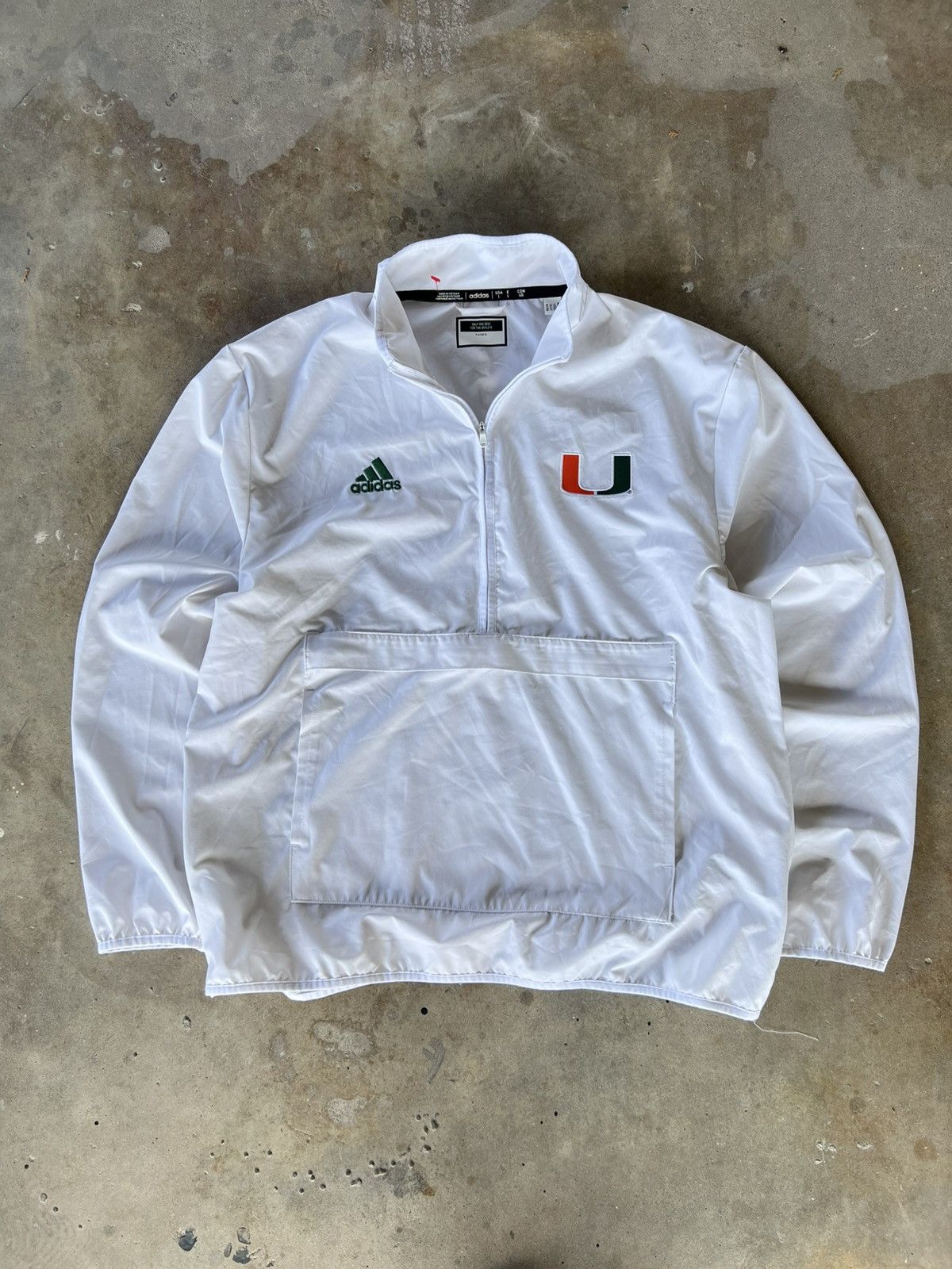 Adidas Vintage Adidas Miami Hurricanes Zip Up Light Jacket Size US L / EU 52-54 / 3 - 2 Thumbnail