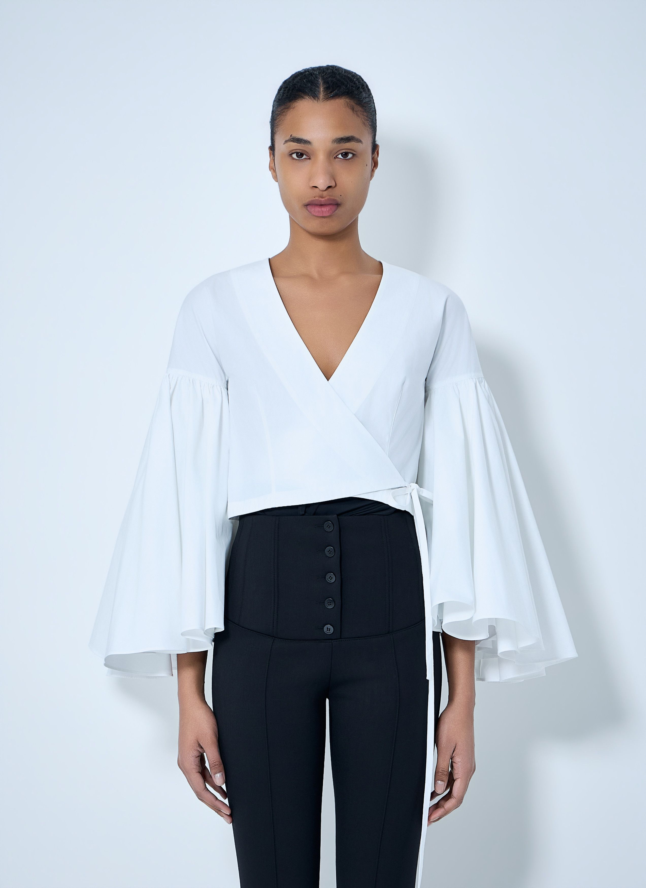 Jacquemus V-Neck Wrap Blouse Size M / US 6-8 / IT 42-44 - 1 Thumbnail