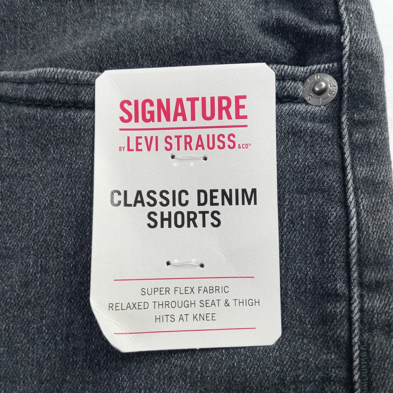Levi's Signature Levi Strauss Classic Denim Shorts Men's 44 Black Size US 44 / EU 60 - 2 Thumbnail