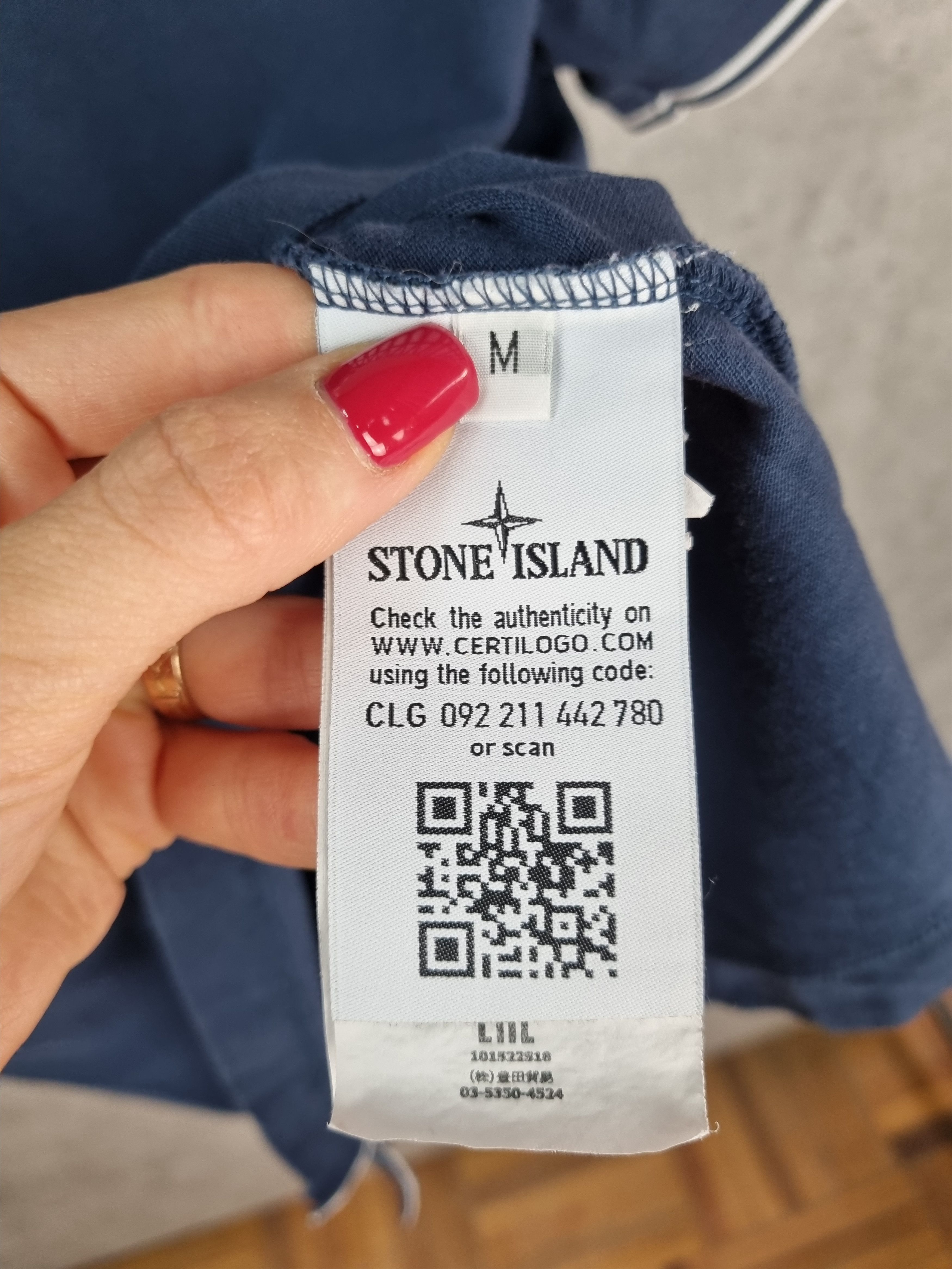 Stone Island × Vintage Stone Island Faded Polo Size US M / EU 48-50 / 2 - 2 Thumbnail