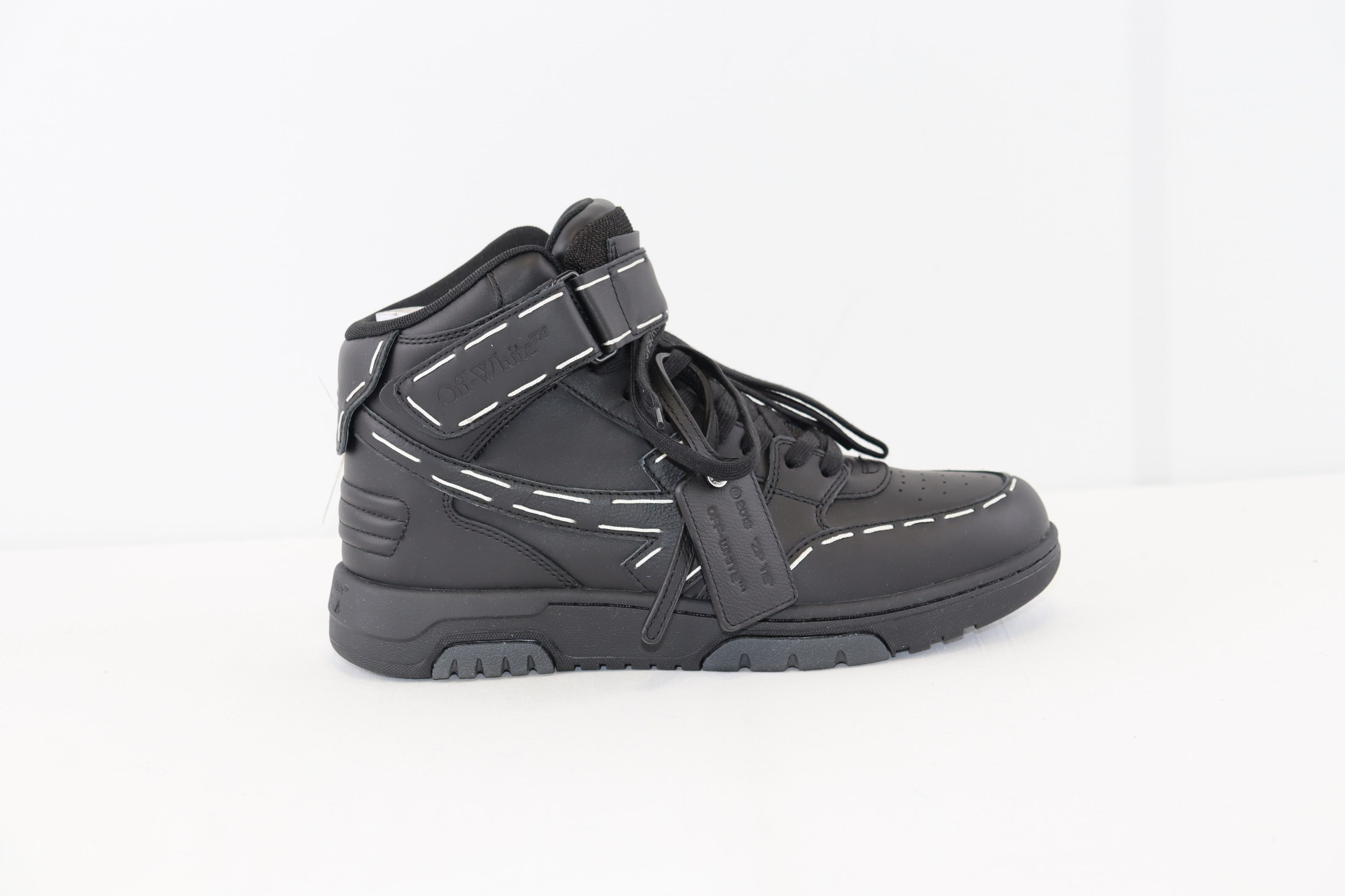 Off-White o1rshd1 OOO Mid Sartorial Stitching Sneakers in Black Size US 10 / EU 43 - 4 Thumbnail