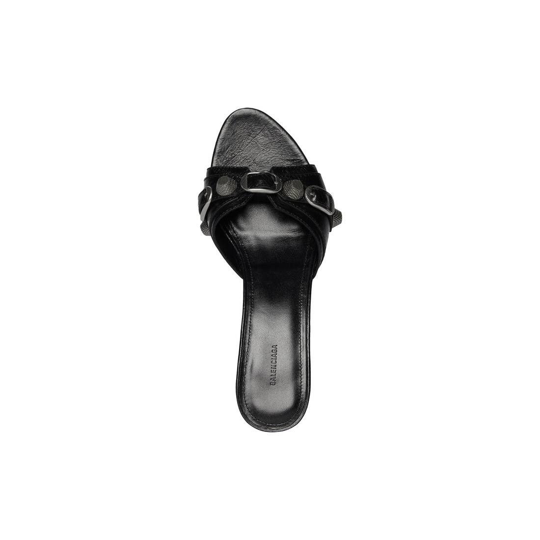 Balenciaga o1w1db10825 Cagole 50mm Sandals in Black Size US 8 / IT 38 - 6 Thumbnail