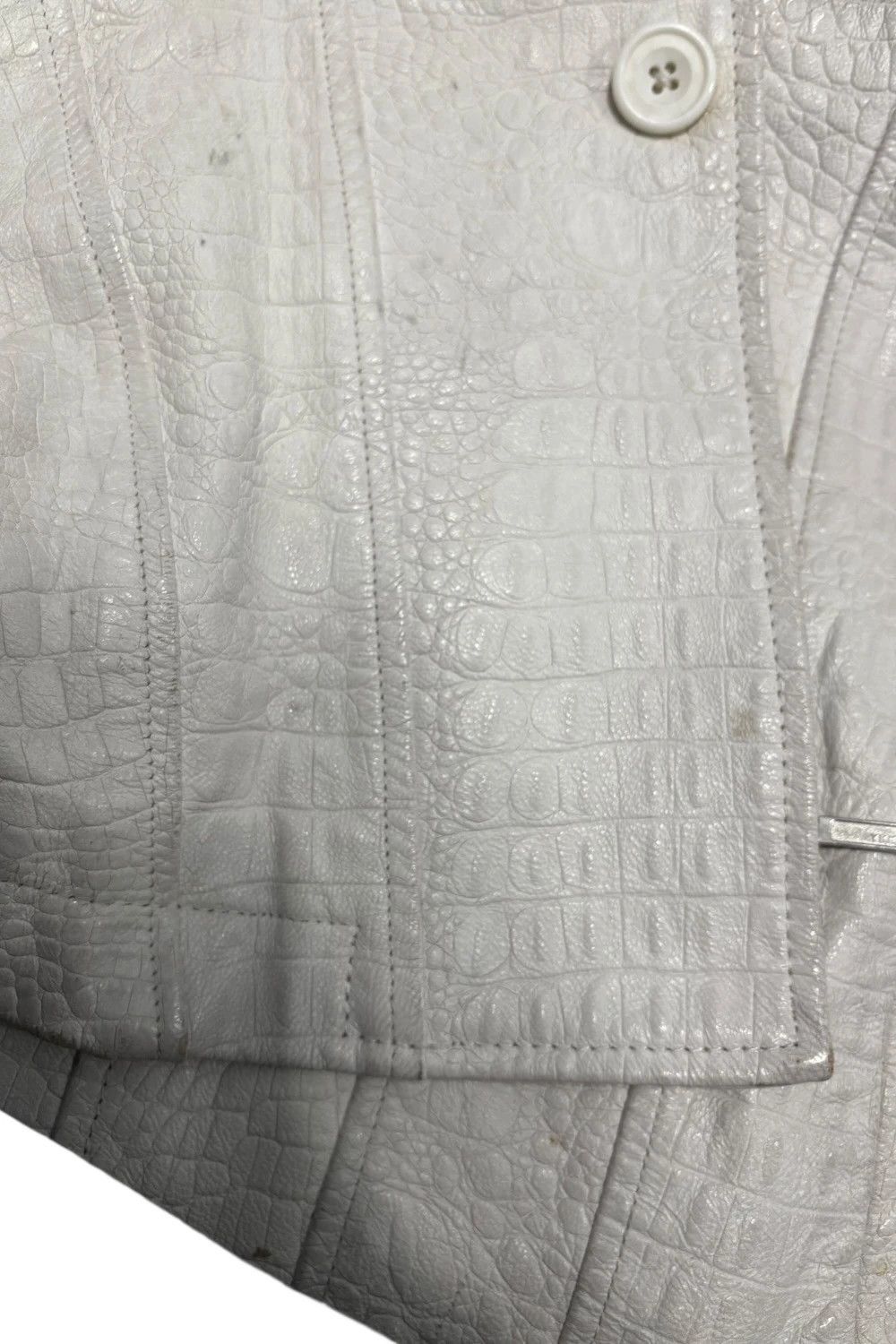 Tornado Mart Tornado Mart embossed lambskin leather trench coat Size US M / EU 48-50 / 2 - 5 Thumbnail