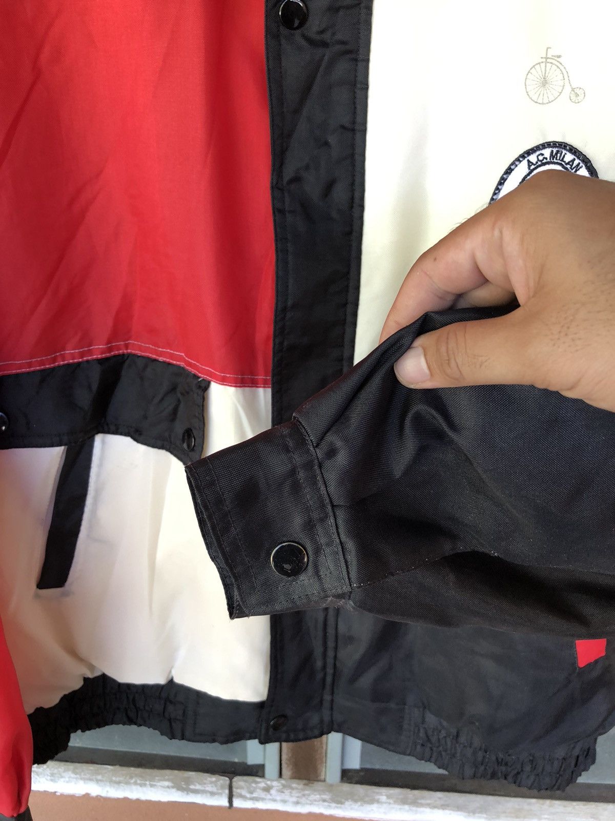 Japanese Brand Vintage AC Milan Bridgestone Nylon Jacket Rare Size US L / EU 52-54 / 3 - 5 Thumbnail