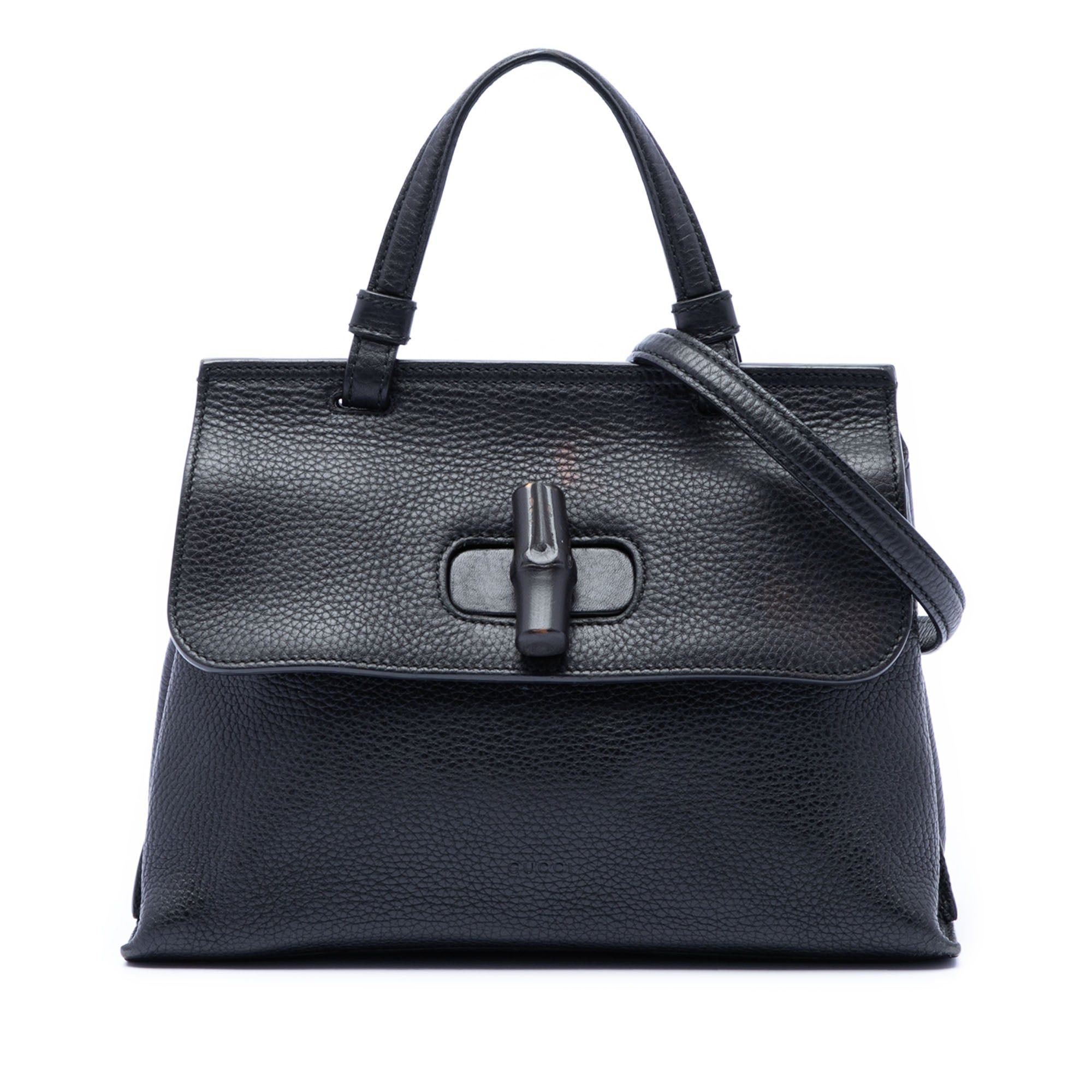 Gucci Small Leather Bamboo Daily Satchel Size ONE SIZE - 1 Thumbnail