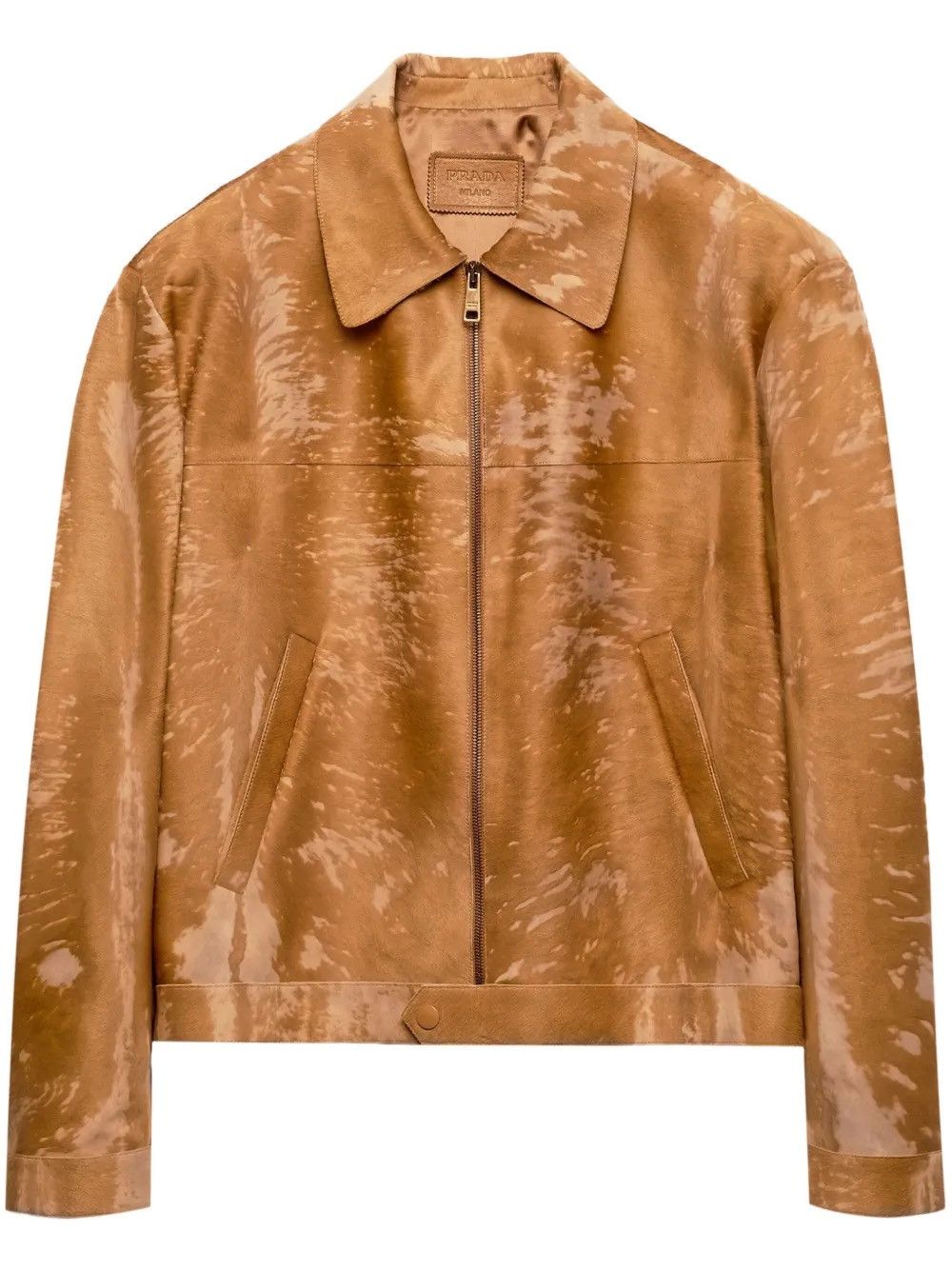Prada 🔥$11K VALUE🔥 Horseskin Leather Jacket Size US L / EU 52-54 / 3 - 1 Thumbnail