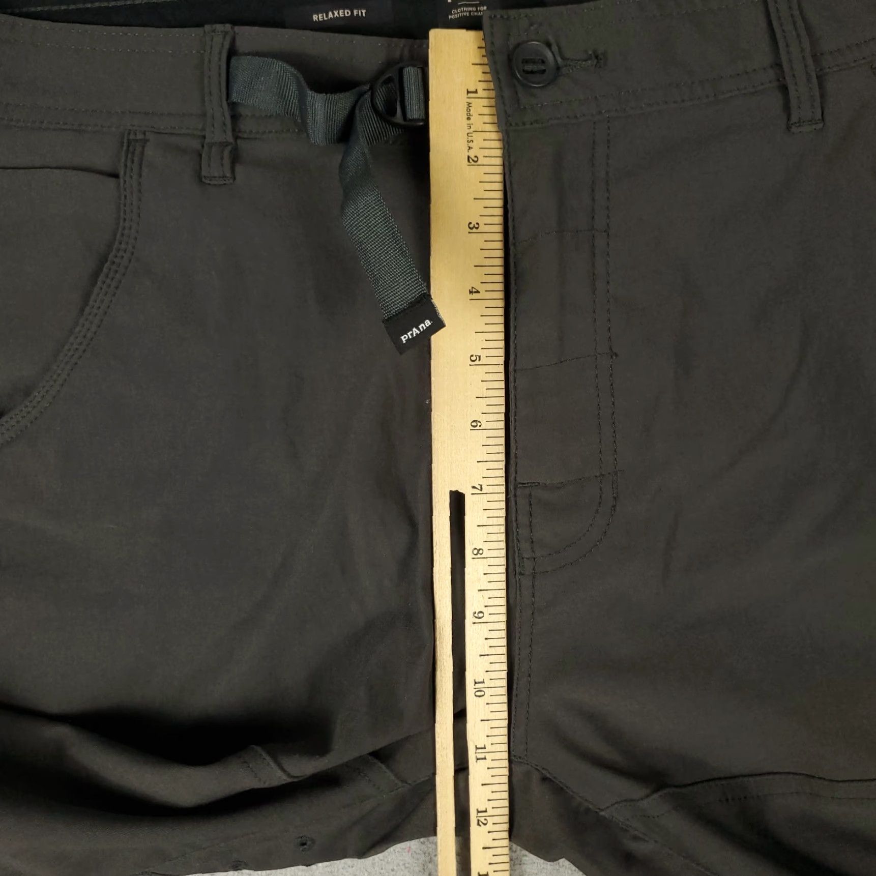 Prana prAna Pants Mens Size 36x30 Gray Nylon Stretch Cargo Relaxed Fit Trousers Size US 36 / EU 52 - 5 Thumbnail